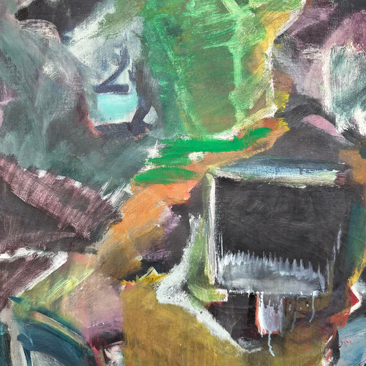 Robert Ranieri Abstract Painting 1966 Midcentury Modern