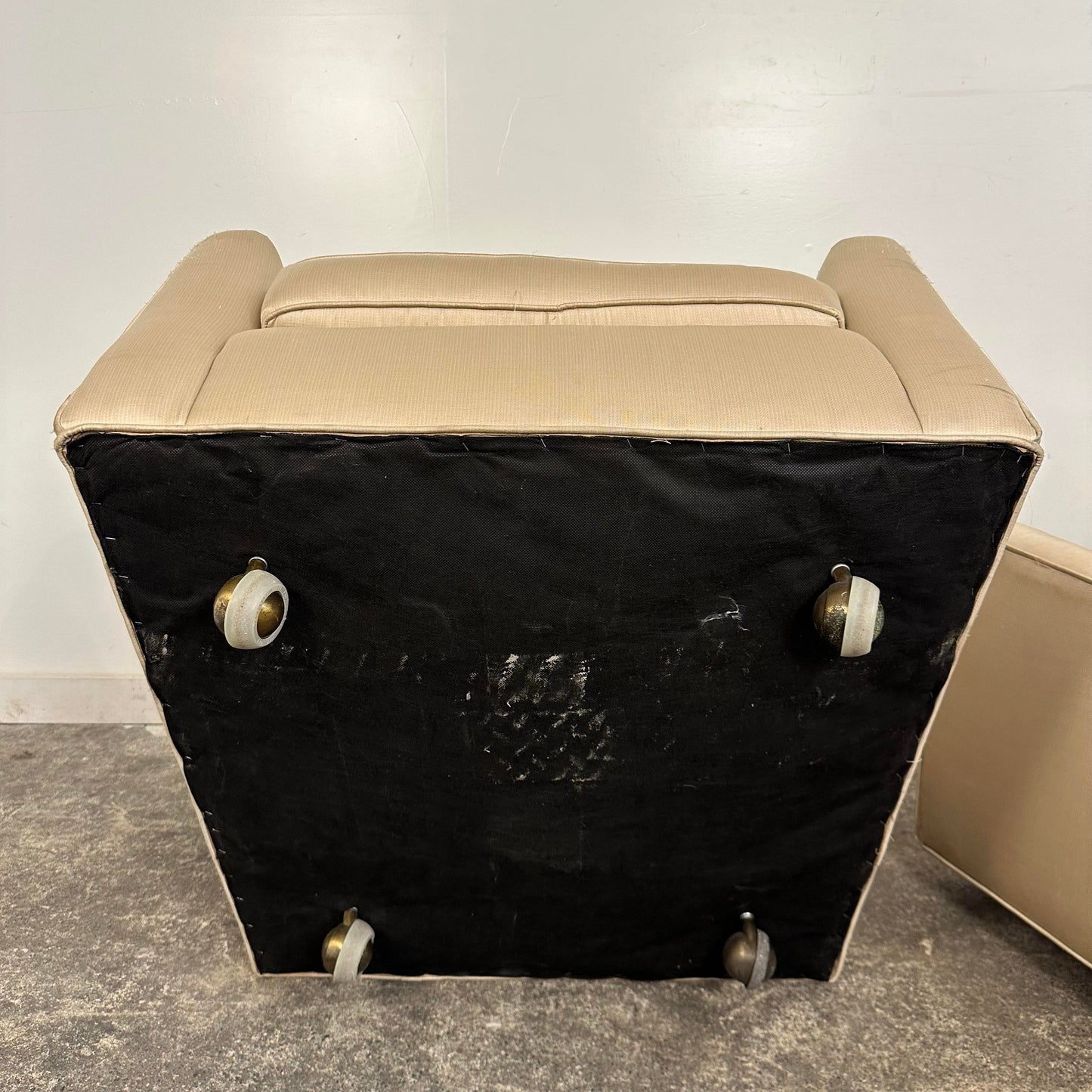 Pair of Milo Baughman Lounge Chairs on Casters