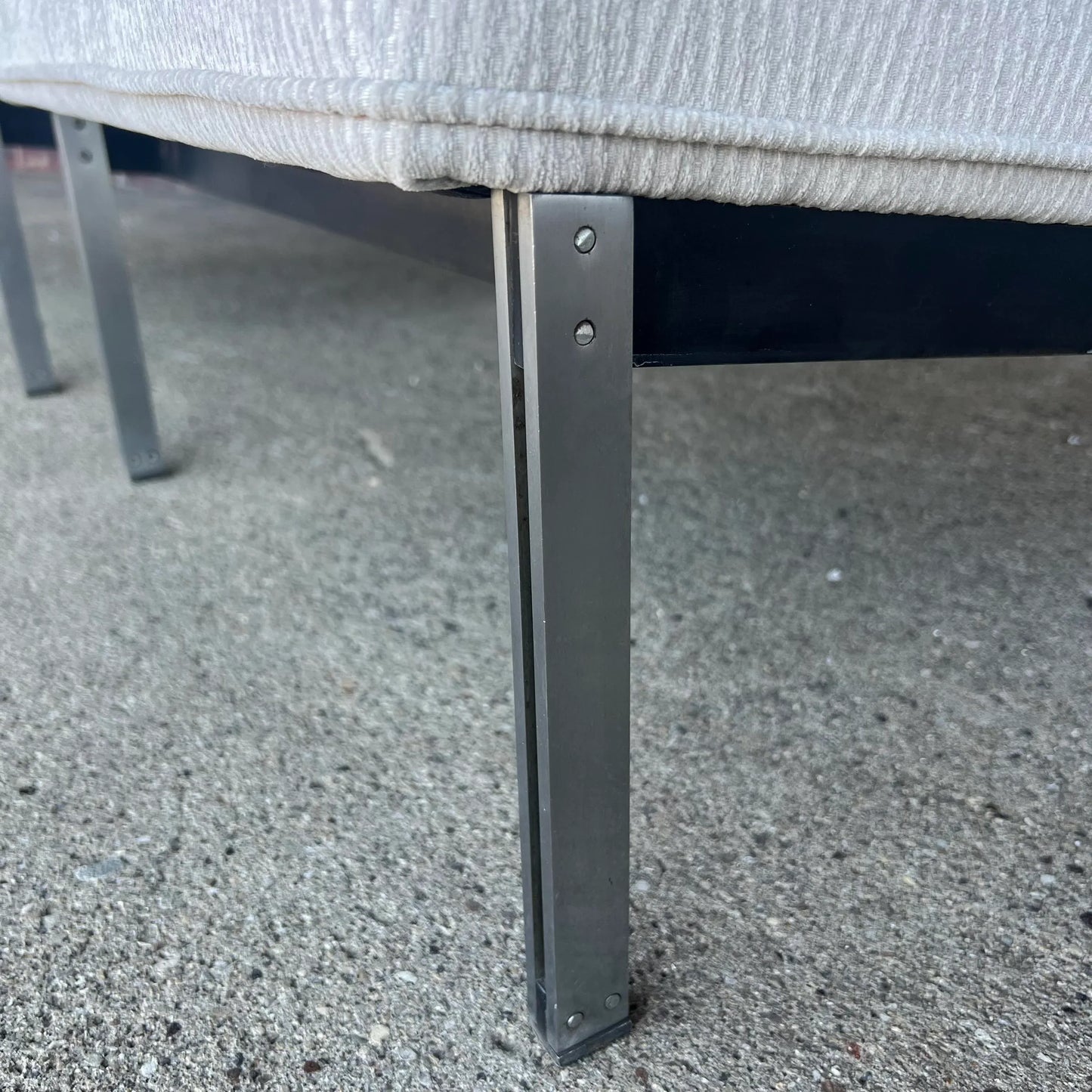 Pair of Knoll Parallel Bar Slipper Chairs Reupholstered