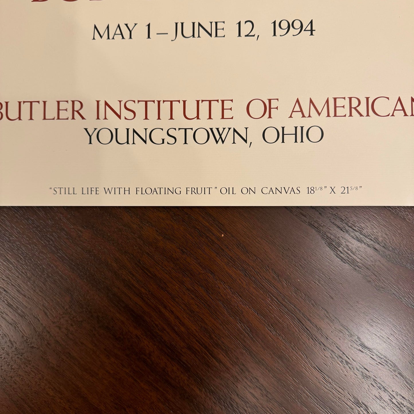 Bob Guccione Butler Institute of Art 1994 Poster