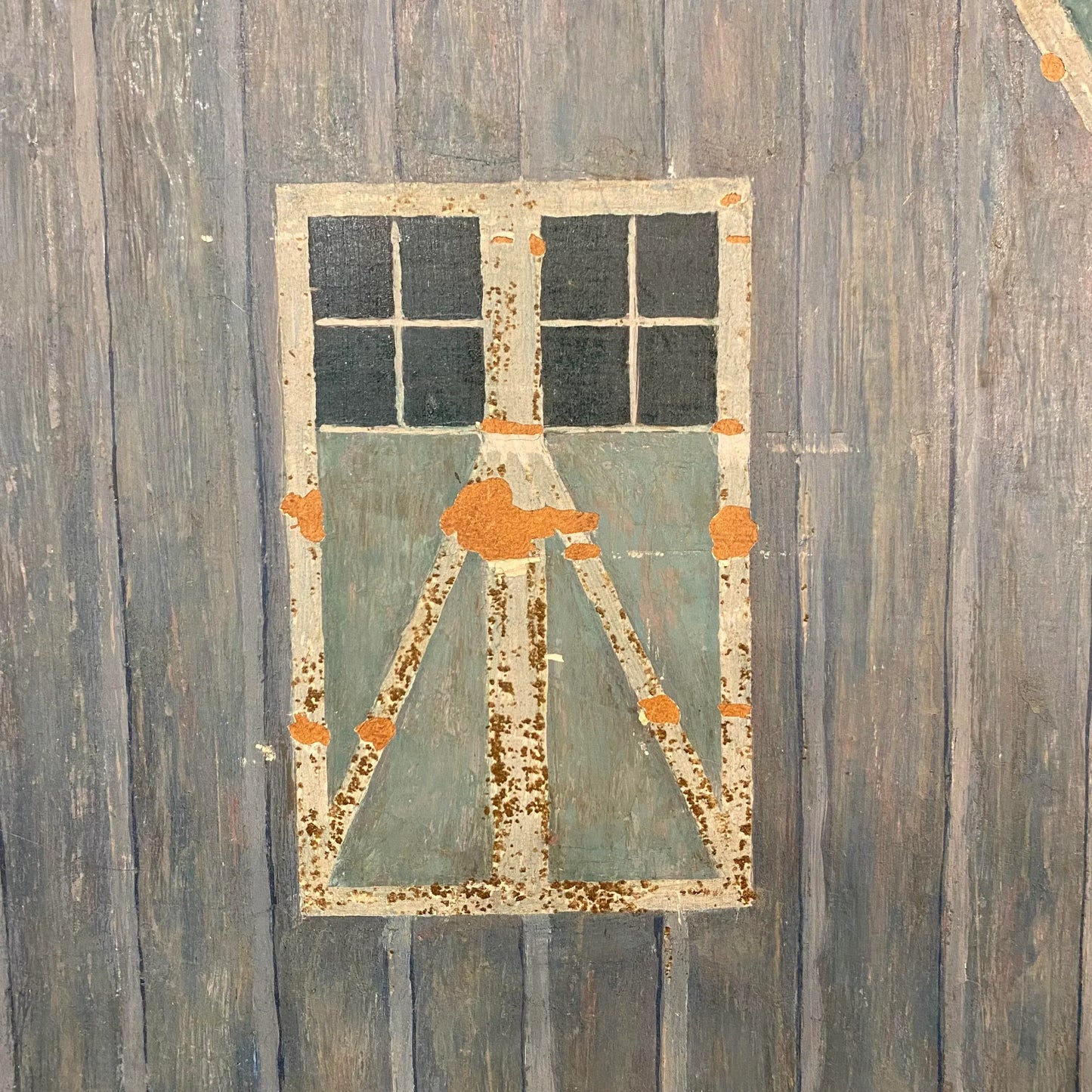 “The Barn” Painting on Panel by Kenneth Evett Kraushaar Gallery Ny