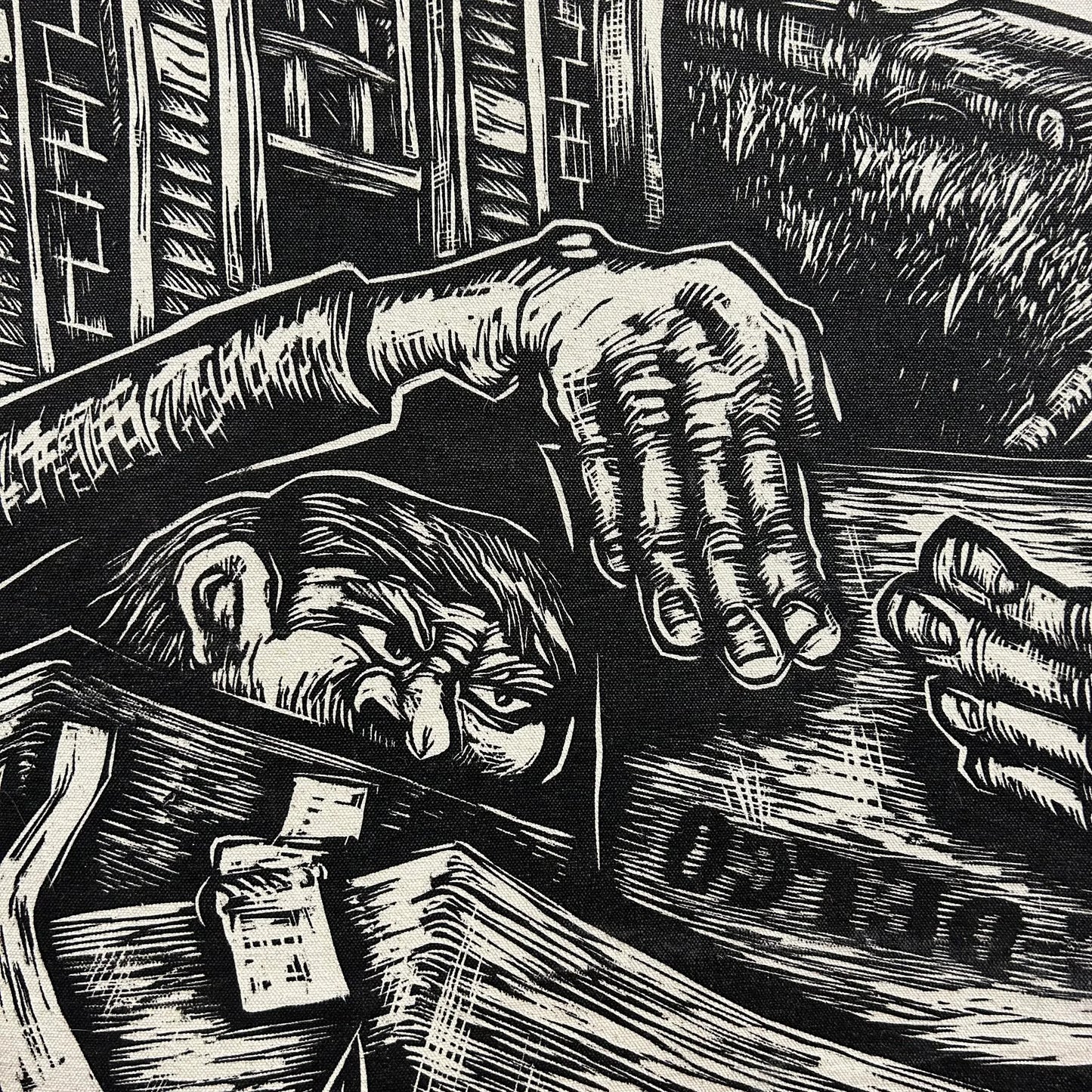 Barn Stormers David Ellis “We Built a Big-Ass Cardboard Goat” Giant Block Print
