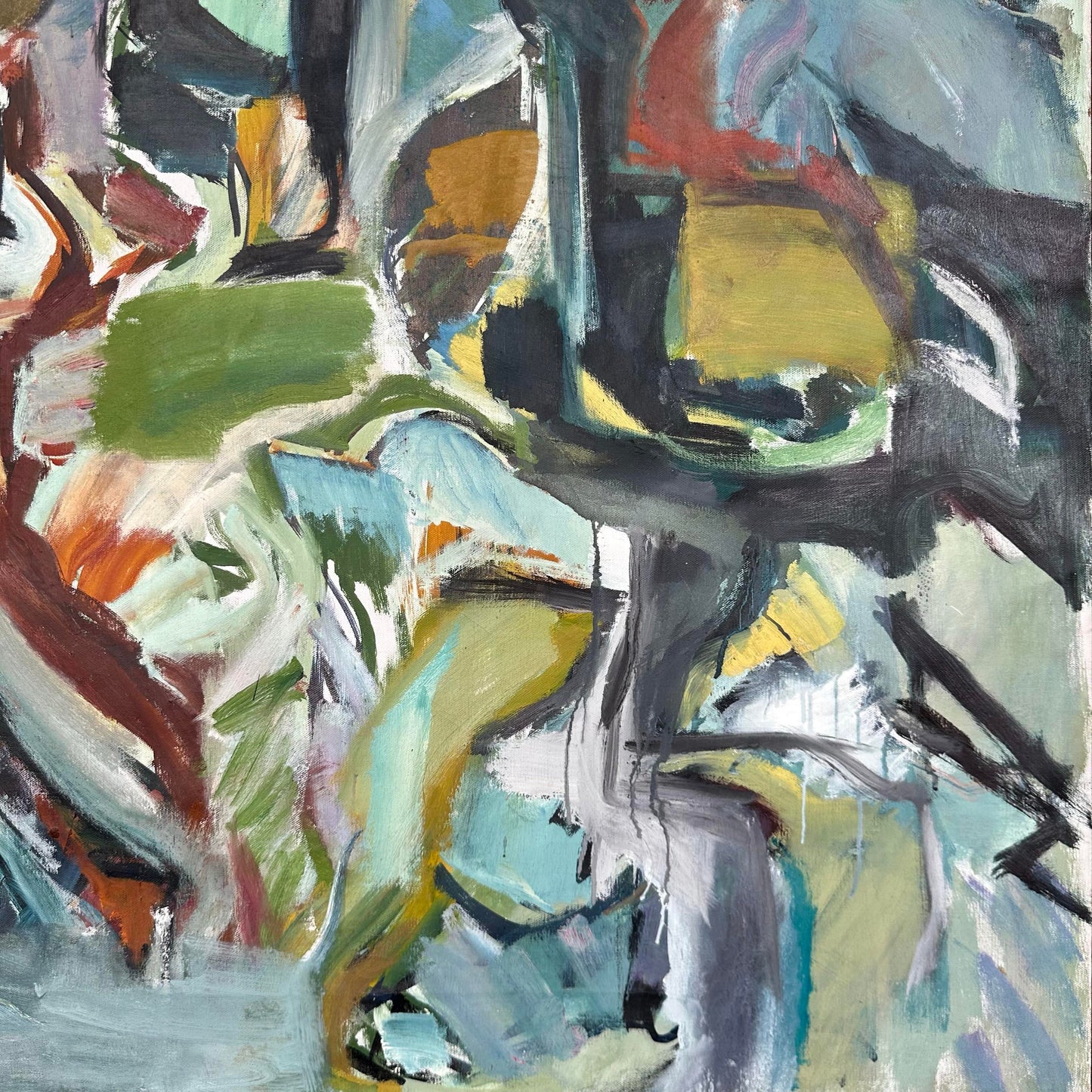 Robert Ranieri Abstract Painting 1966 Midcentury Modern