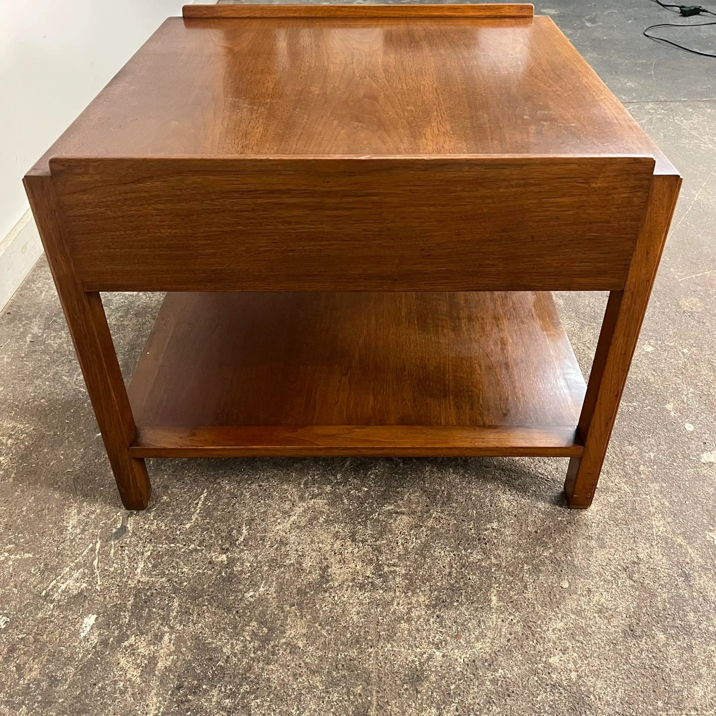 Edward Wormley for Dunbar Side Table With Rosewood and Brass Details