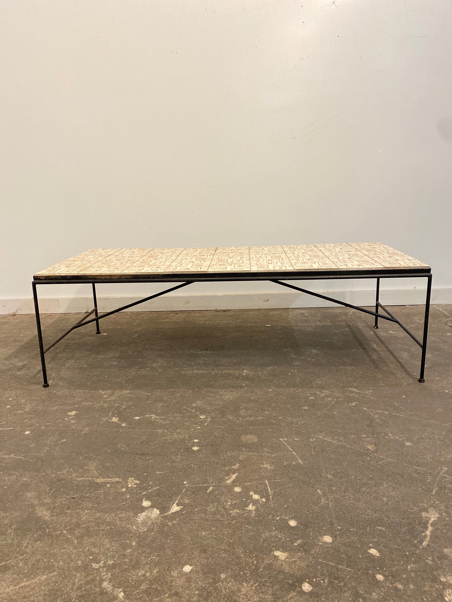 1960s Arden Riddle Tile Top Coffee Table