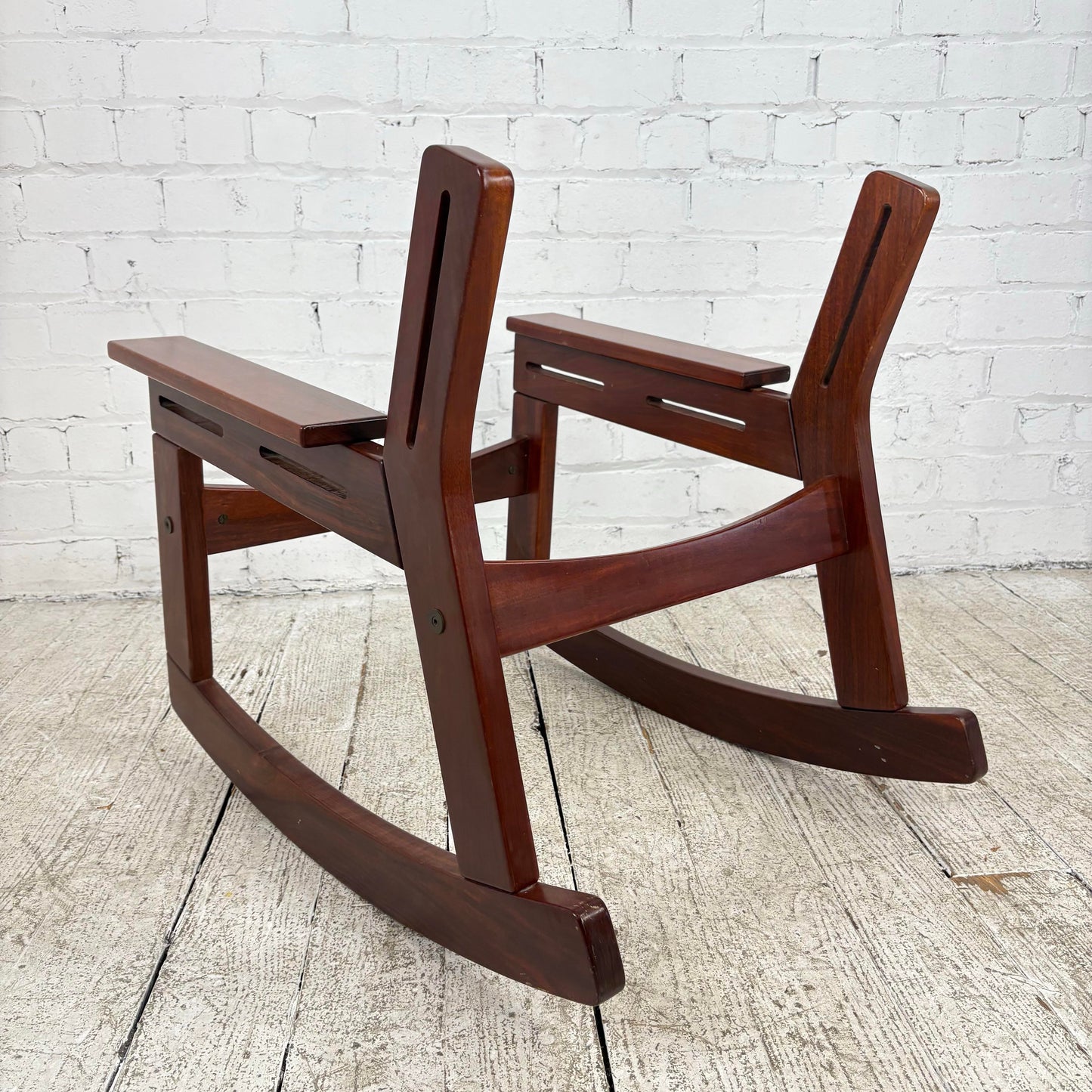 Gelli Indústria De Móveis Brazilian Rosewood Rocking Chair Frame