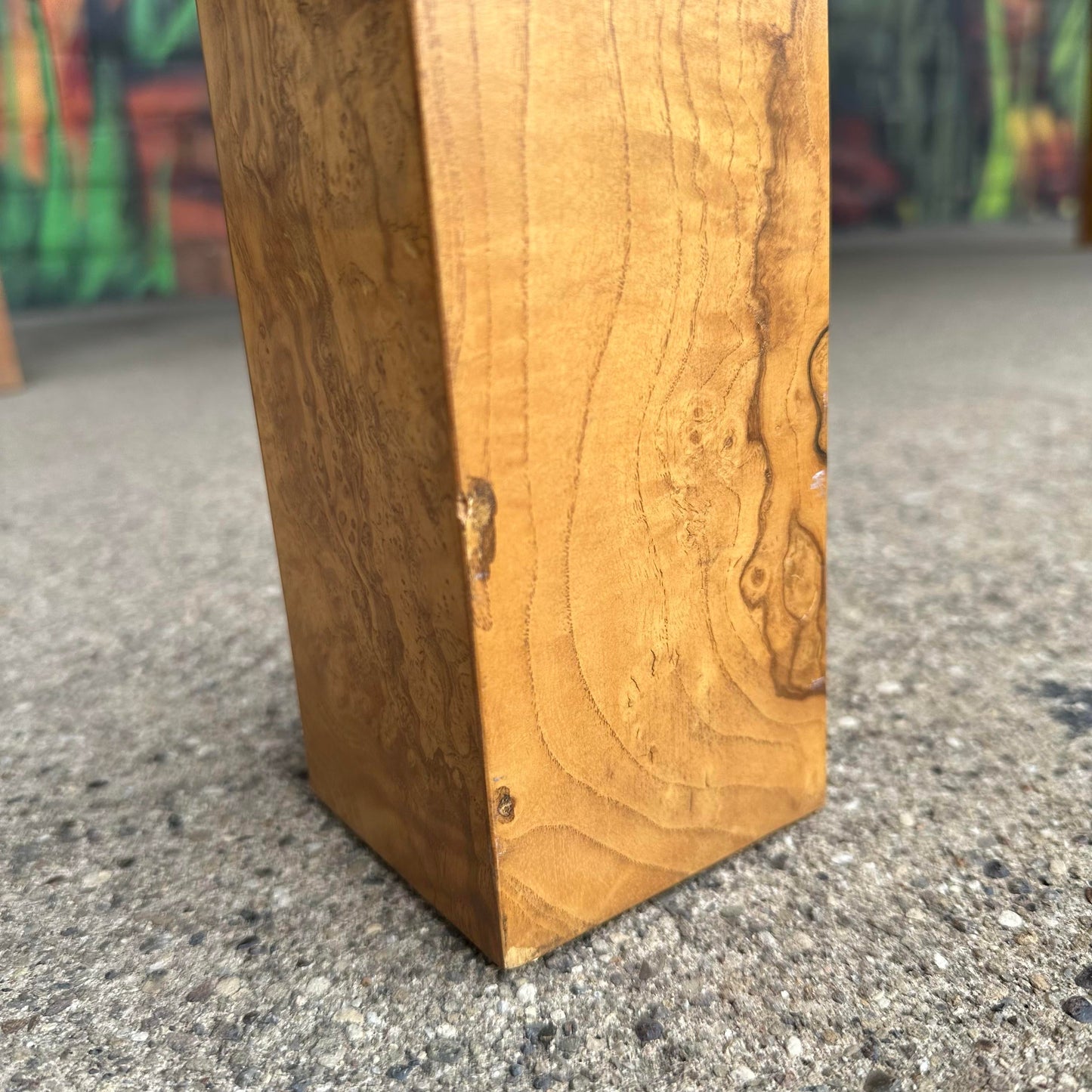 Milo Baughman Burlwood Dining Table Olive Wood