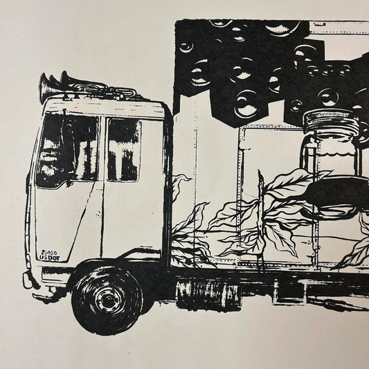 David Ellis “Mason Jar” Screen Print Ap Signed Barn Stormers