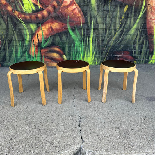 Set of 3 Rud Thygesen Stackable Stools by Rudd International
