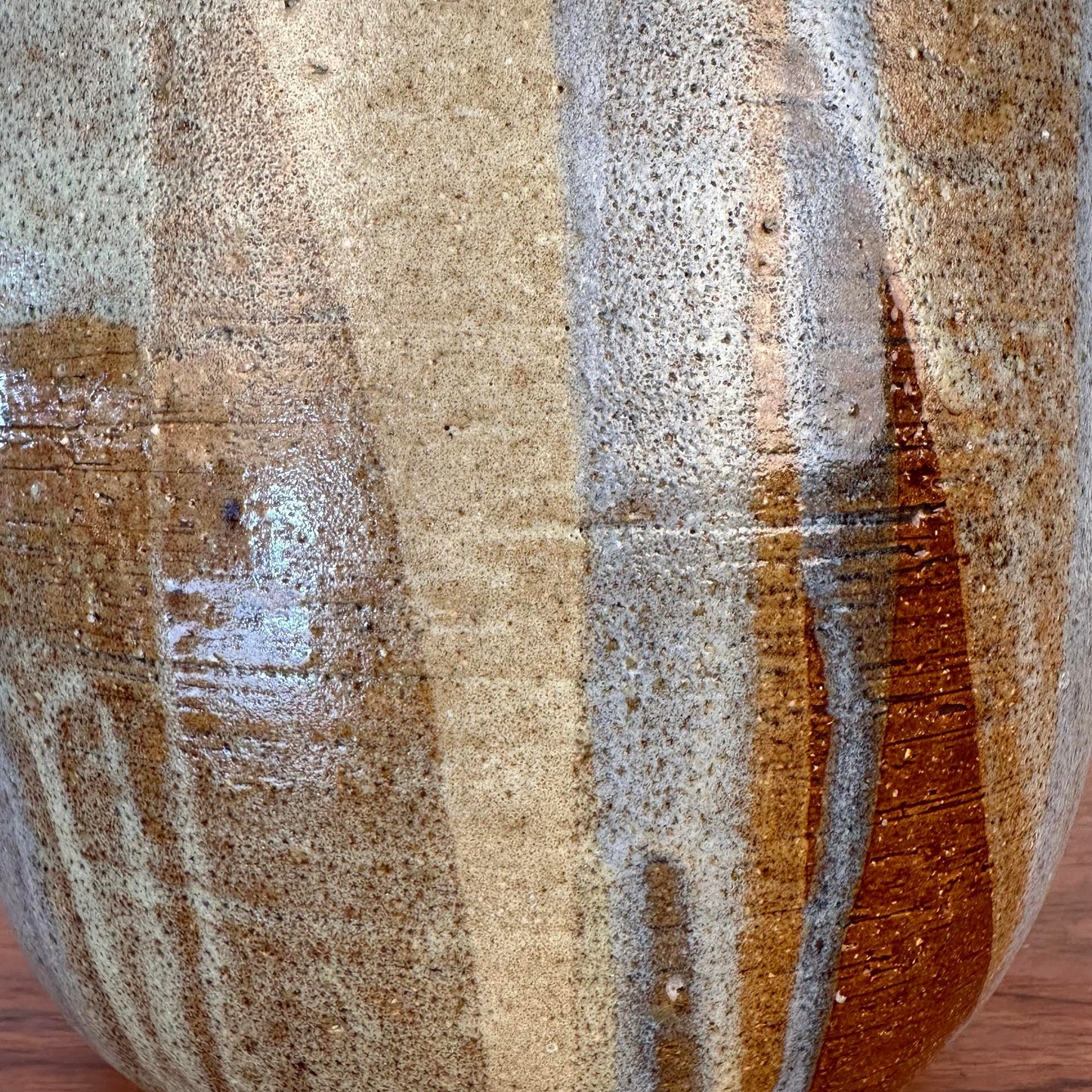 Studio Made Glazed Ceramic Vessel Signed