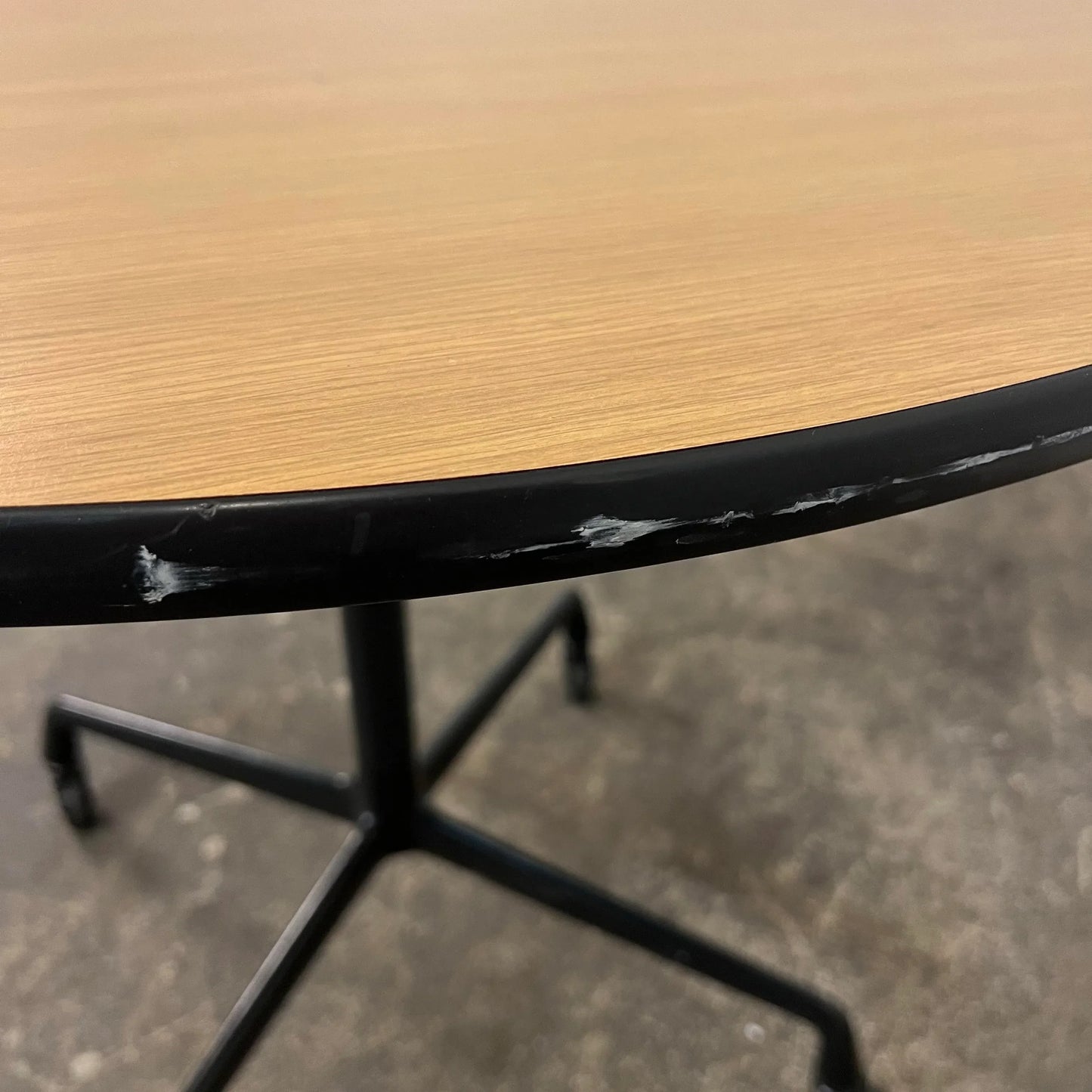Mid-Century Modern Herman Miller Eames Aluminum Group Cafe Table