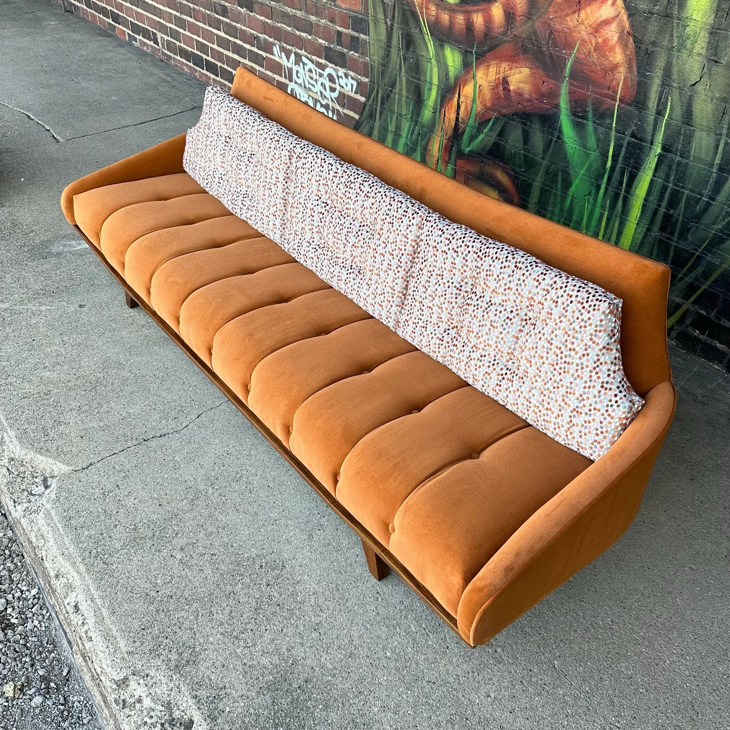 Mid Century Modern Pearsall Style Sofa
