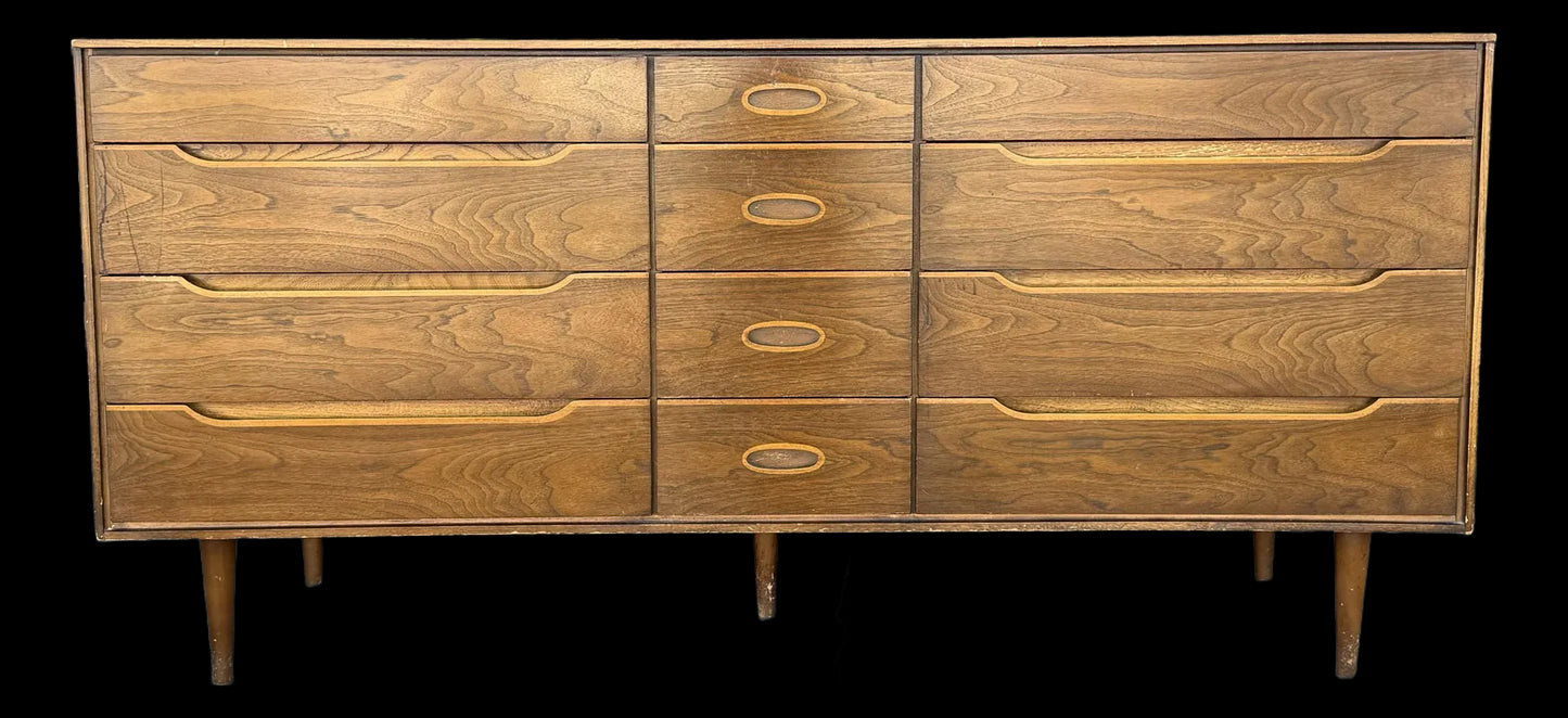 Unique Mid Century Modern Wood Dresser
