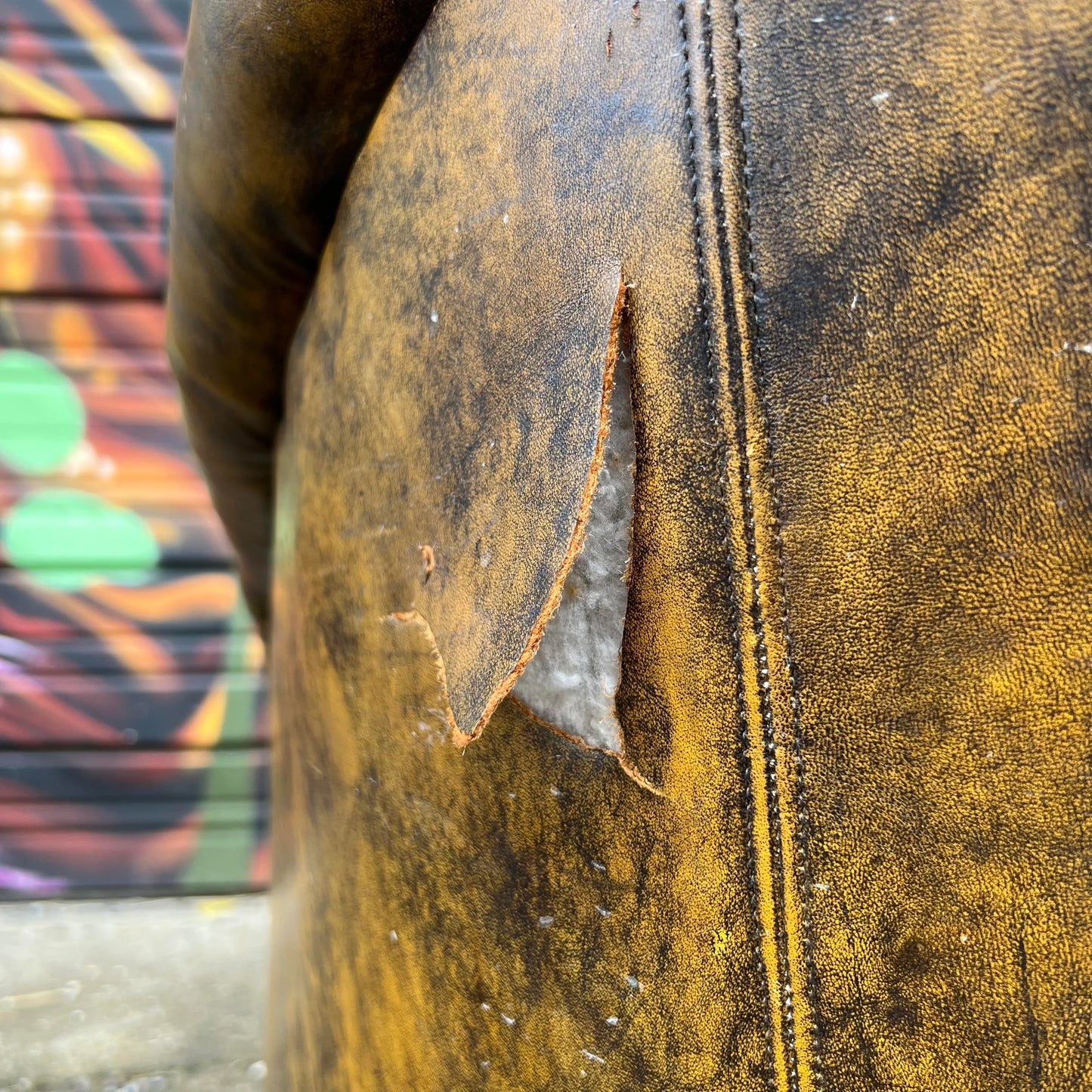 Pair of Ward Bennett Brown Leather Chairs on Casters