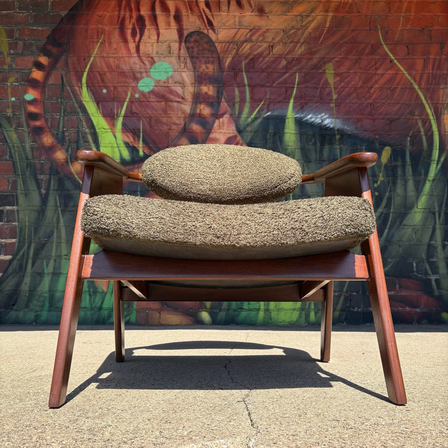 Reupholstered Adrian Pearsall Lounge Chair