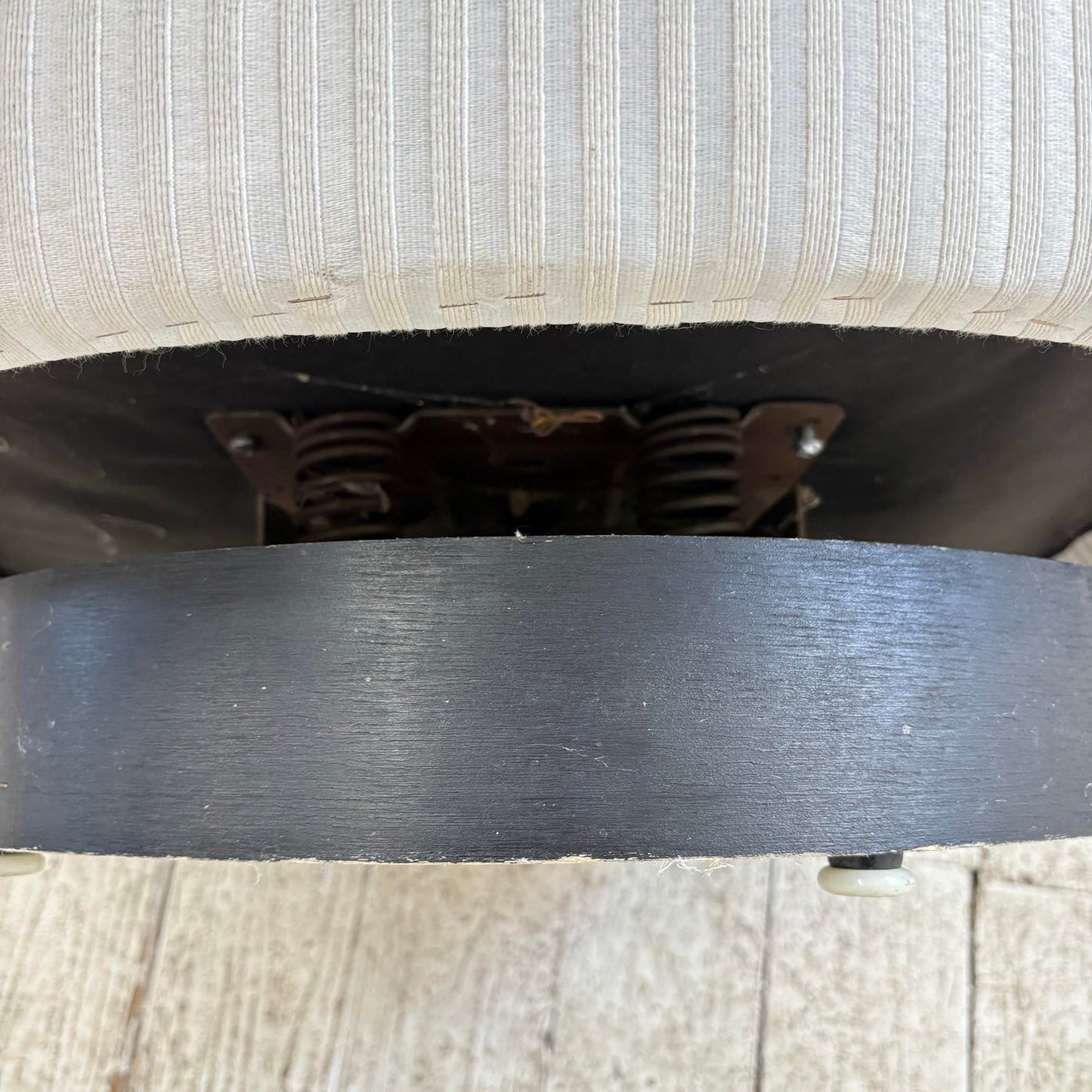 Milo Baughman Swivel Rock Barrel Chair