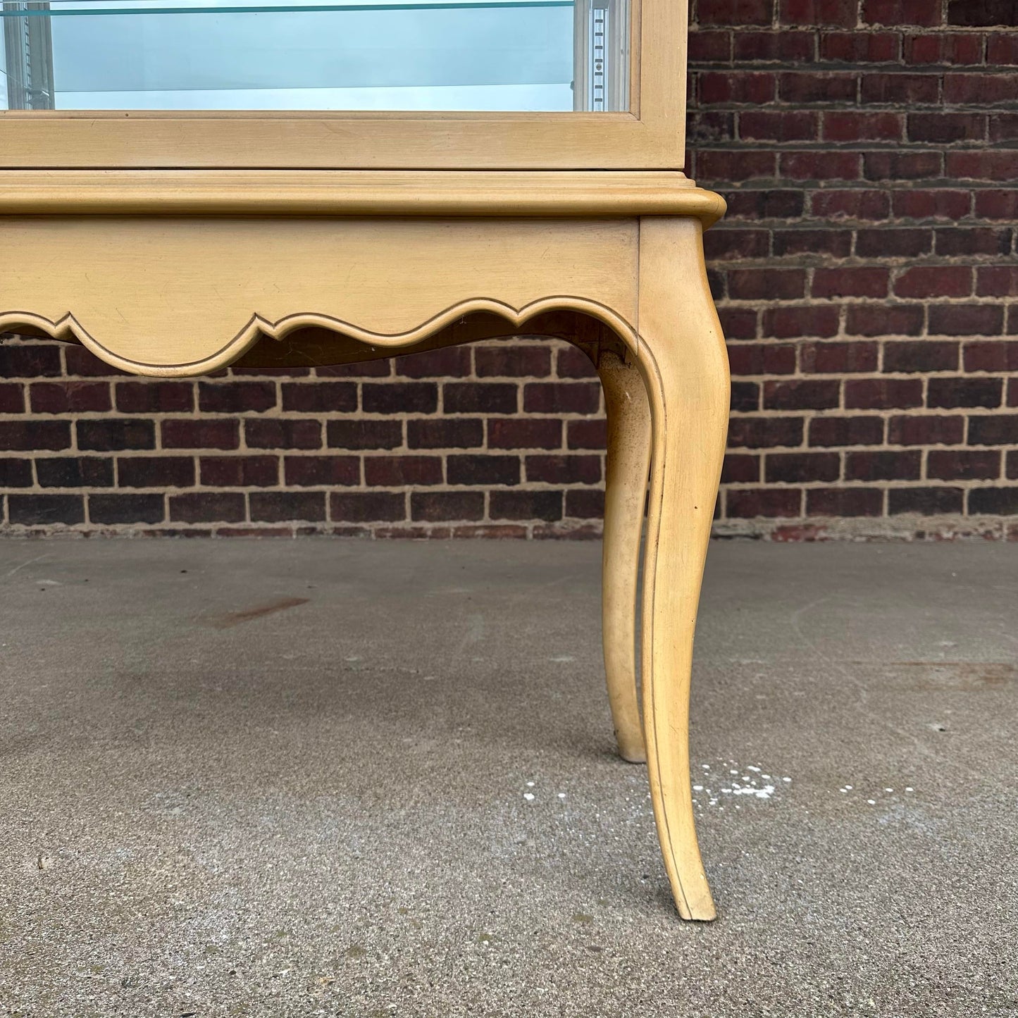 French Style Curio Glass Cabinet Hutch by Treasure House