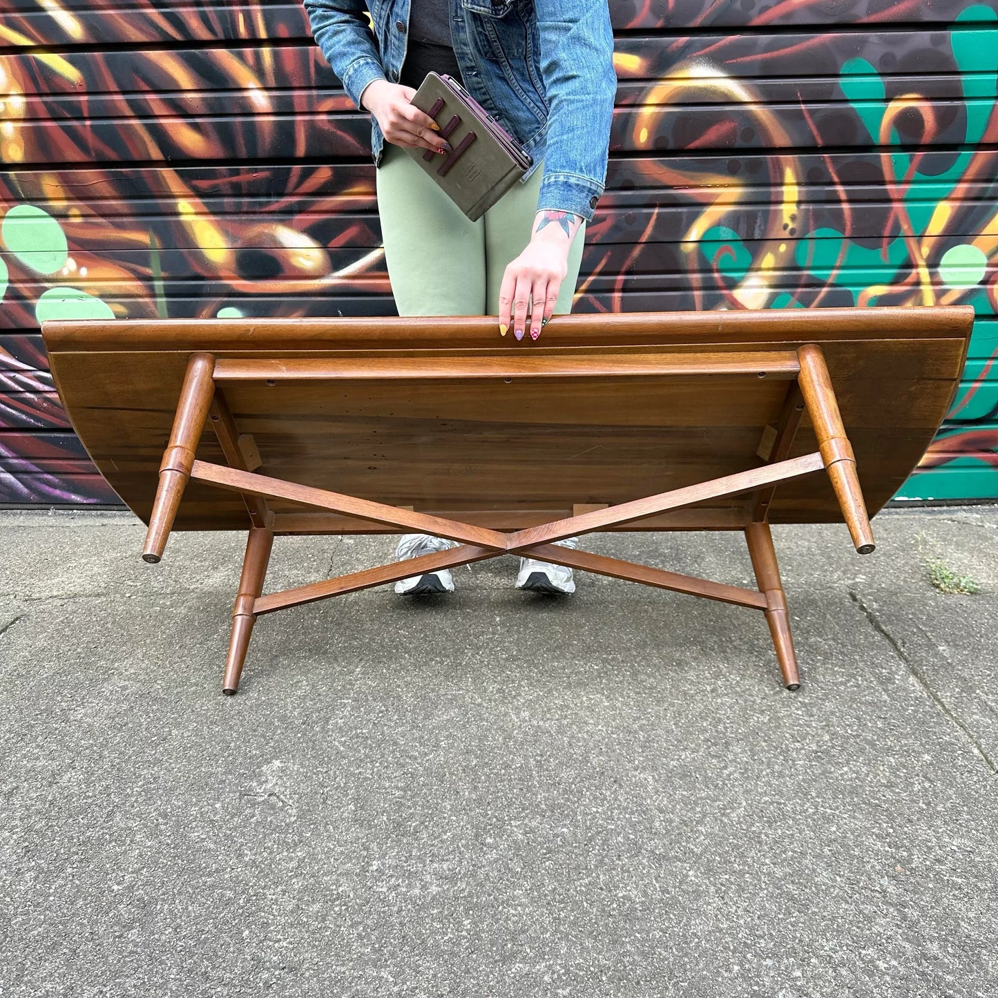 Mid Century Modern Wooden Coffee Table