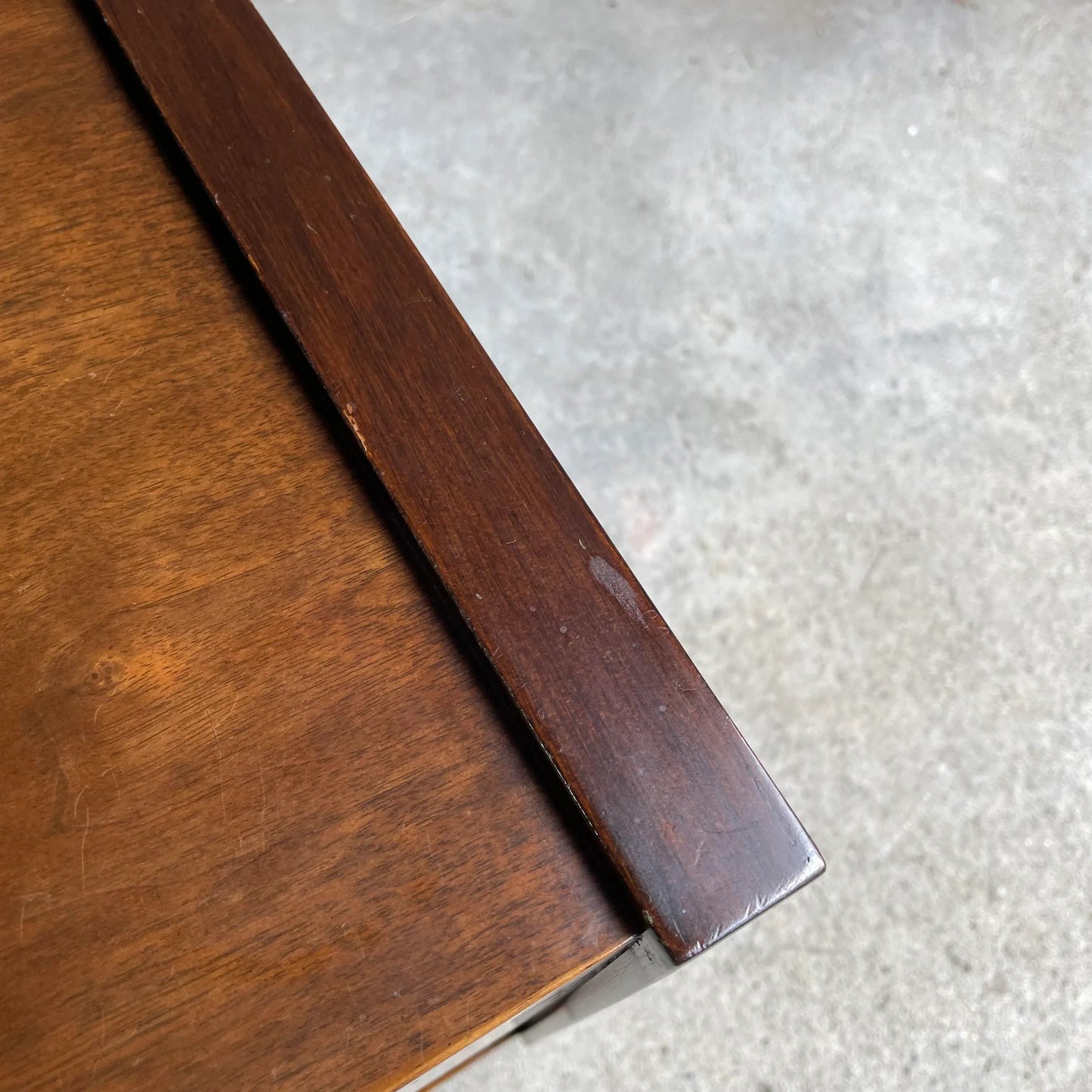 Dunbar End Table on Casters Side Table Rosewood Pull Brass Walnut