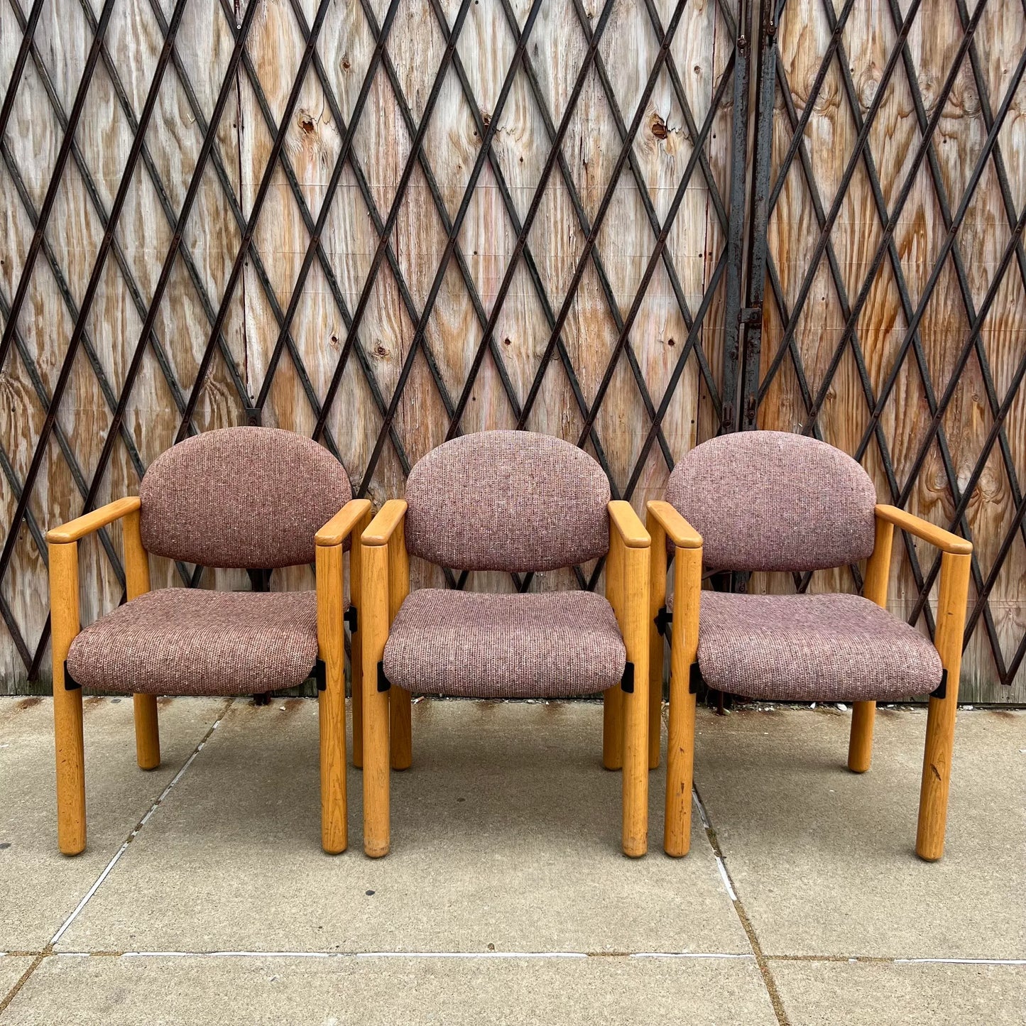 Set of 3 Mid Century Modern Artec Office Chairs