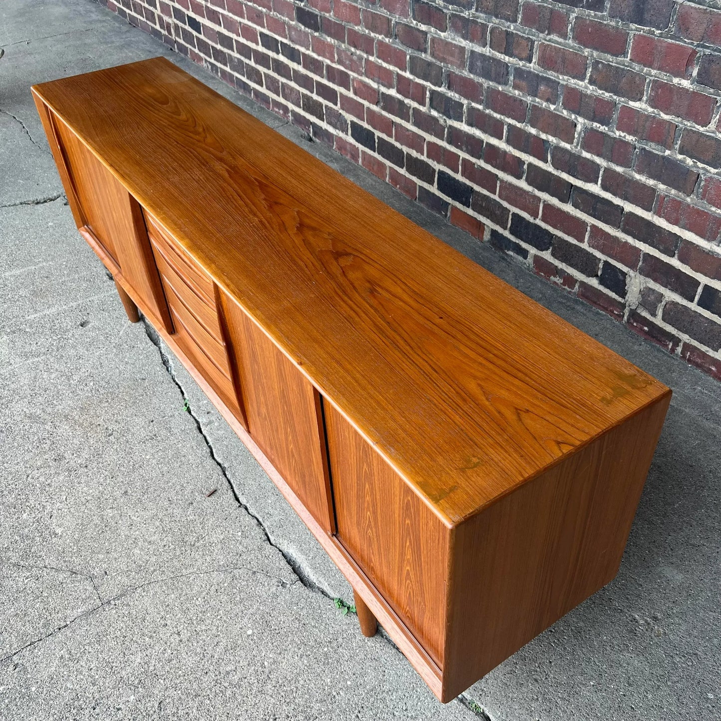 Danish Mid Century Modern Teak Credenza