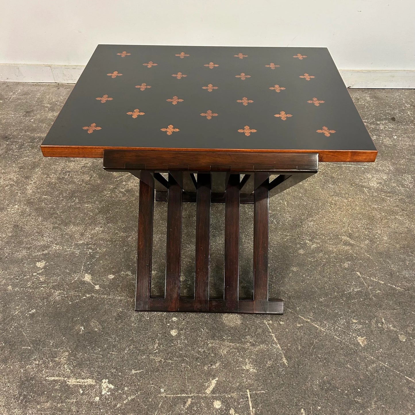 Rare Edward Wormley for Dunbar Rosewood X-Base Occasional Side Table