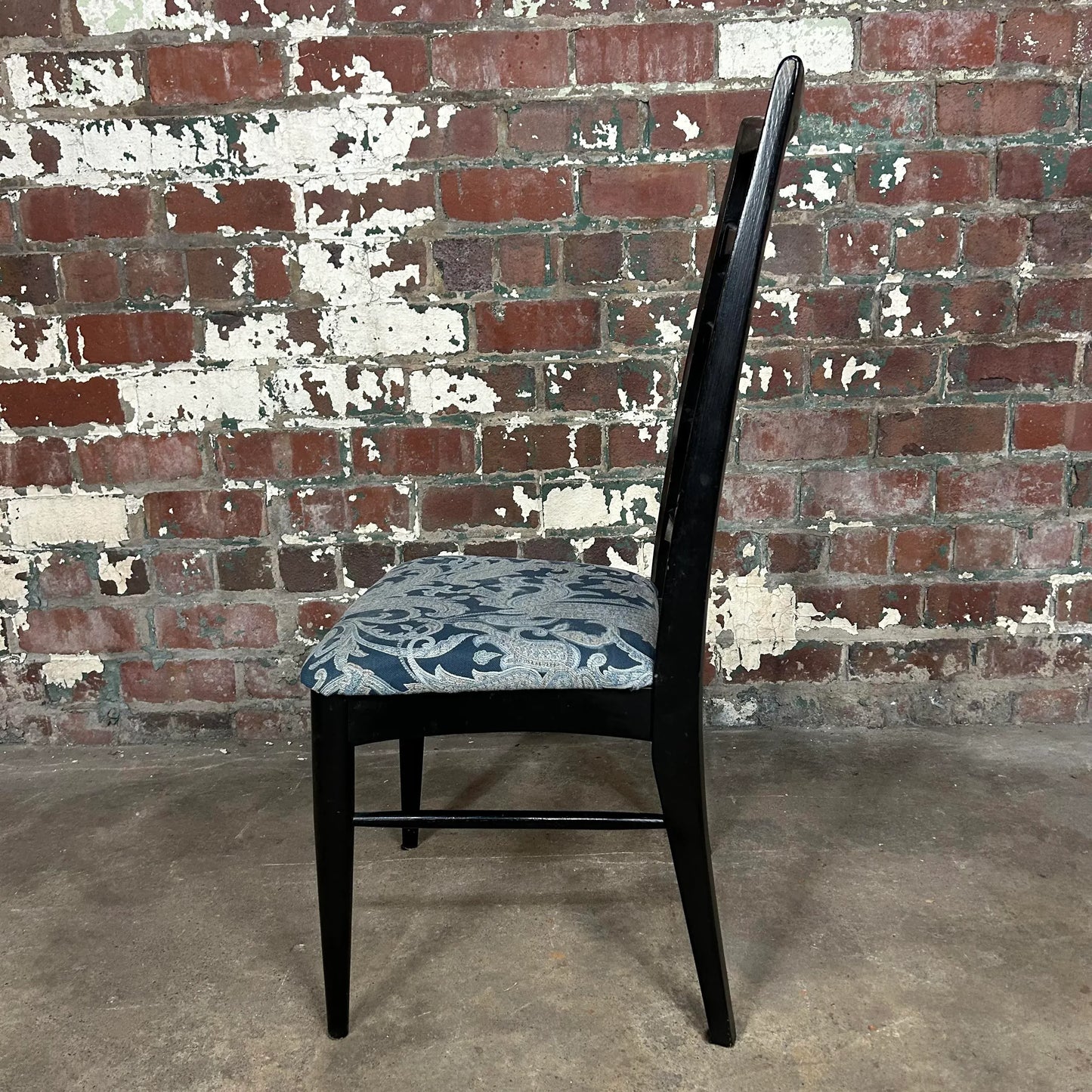 Pearsall Style Round Glass Kitchen Dining Table With 4 Chairs