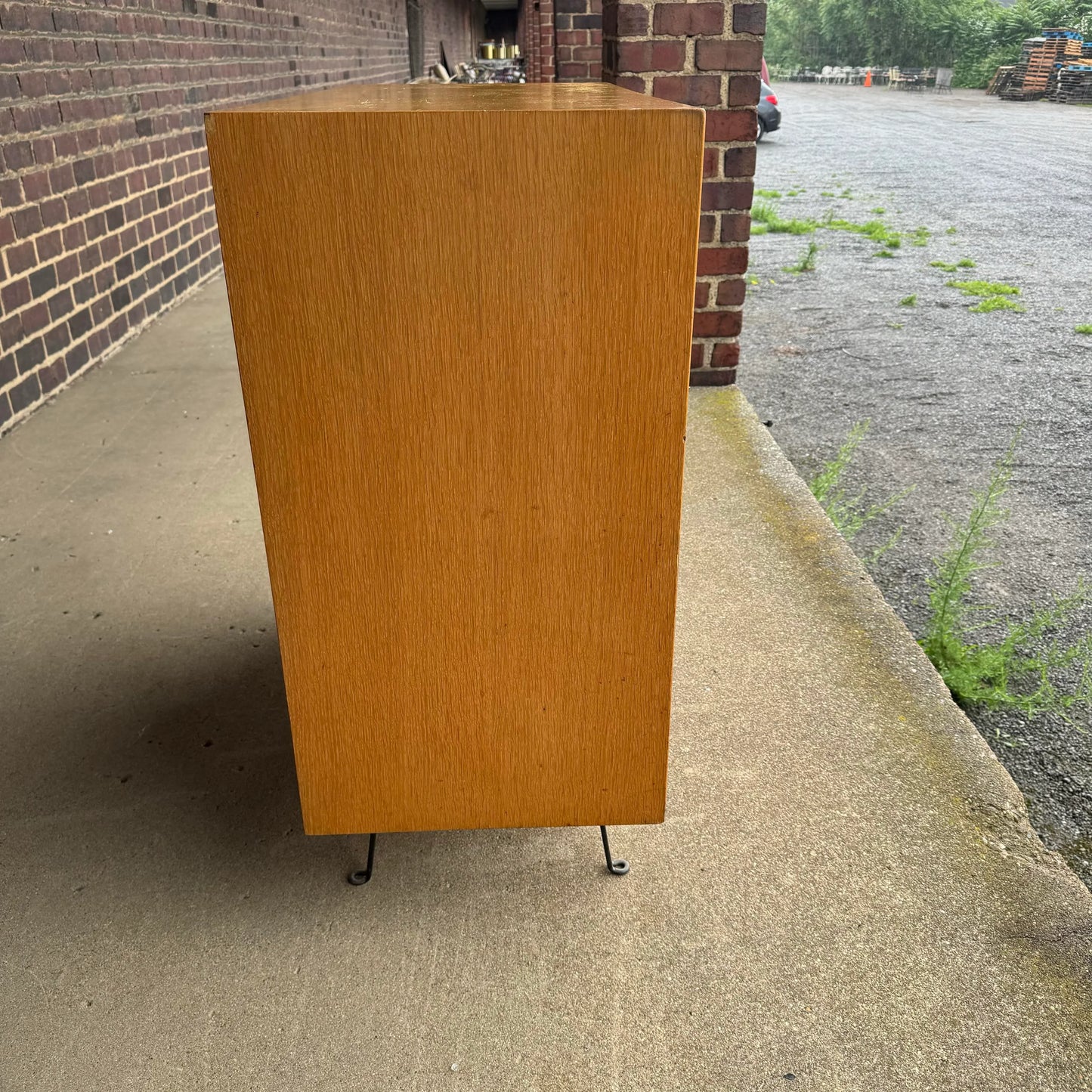 George Nelson for Herman Miller Thin Edge Prototype Cabinet Hairpin Leg