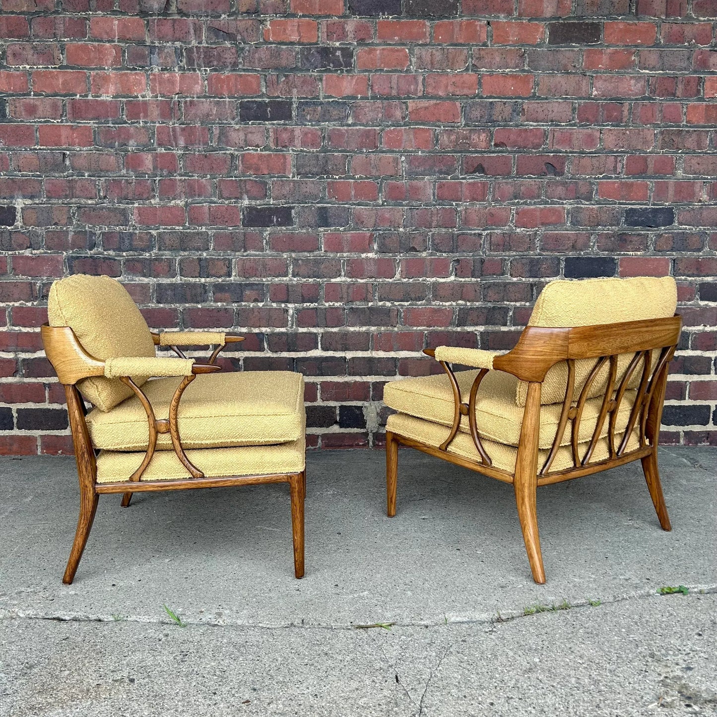 Pair of Tomlinson Sophisticate Arm Chairs for Erwin Lambeth