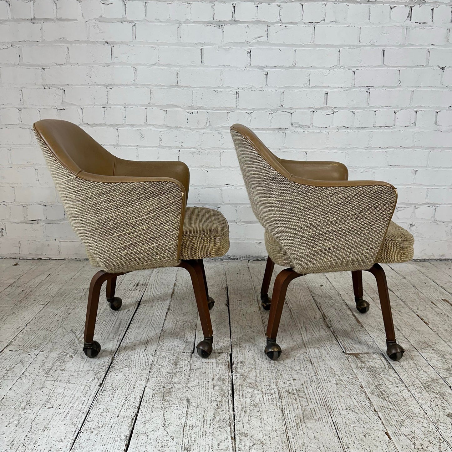 Saaranin Executive Arm Chair With Bentwood Legs on Casters