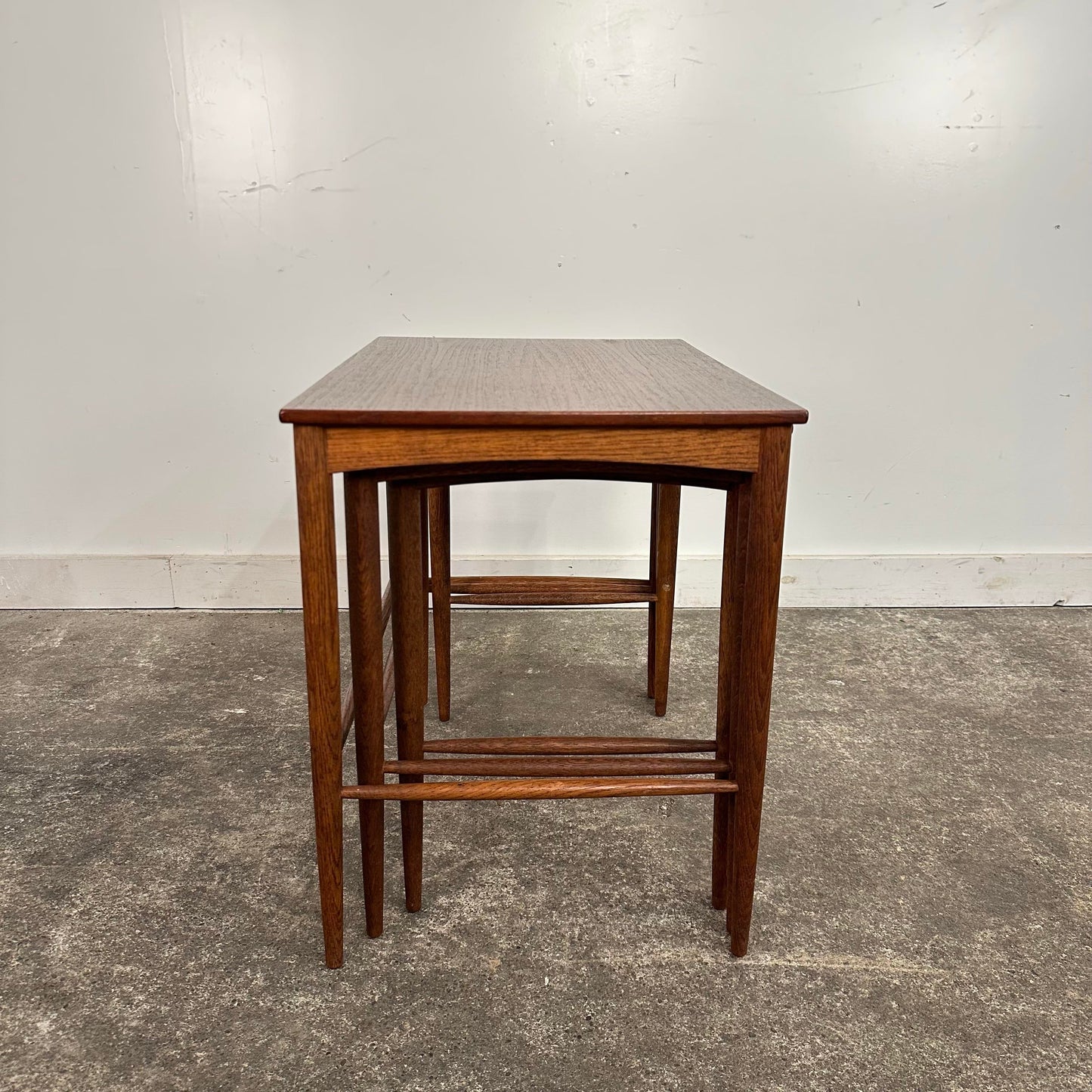 Mid Century Modern Teak Dux Nesting Table Made in Sweden