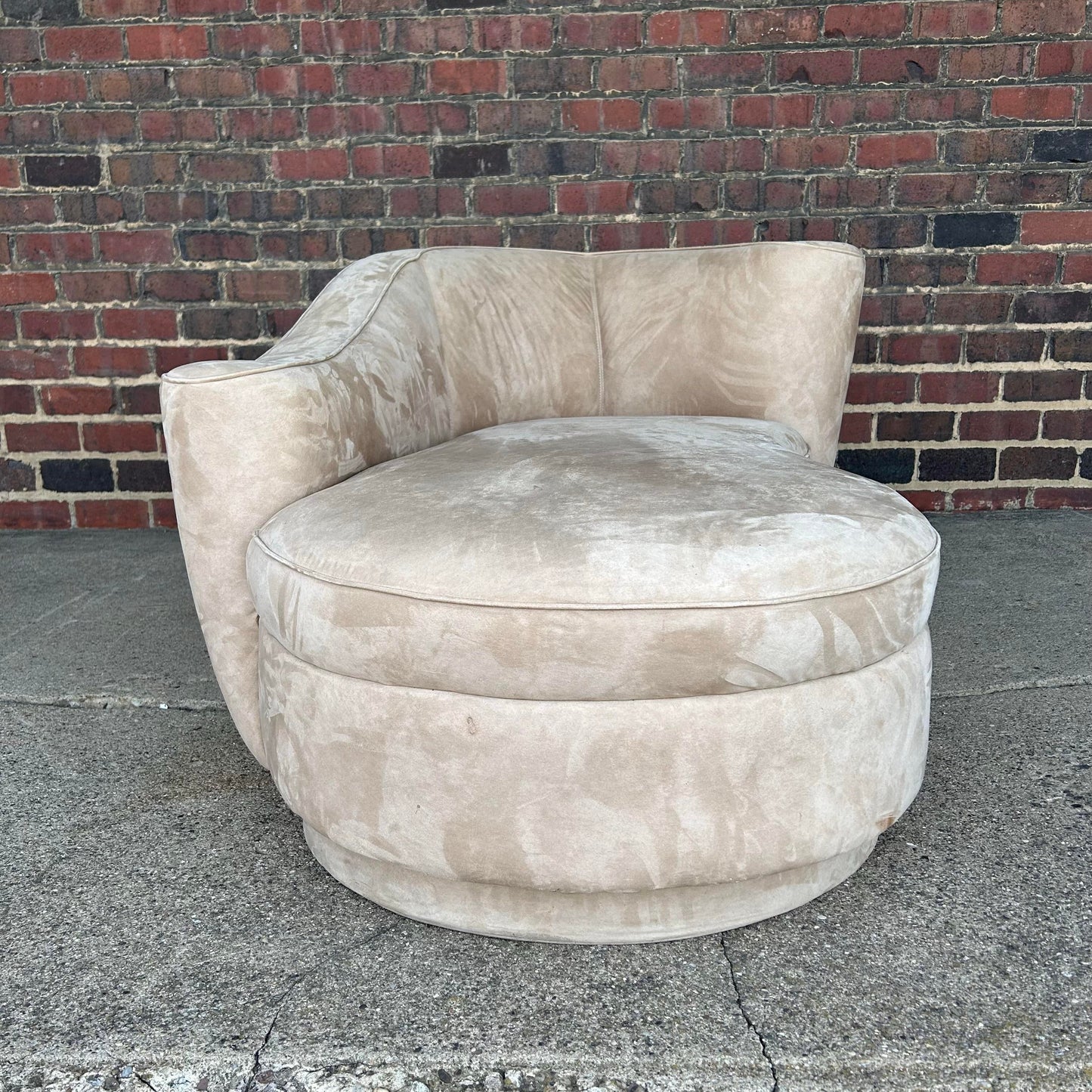 Vladimir Kagan Style Chaise Lounge Post Modern
