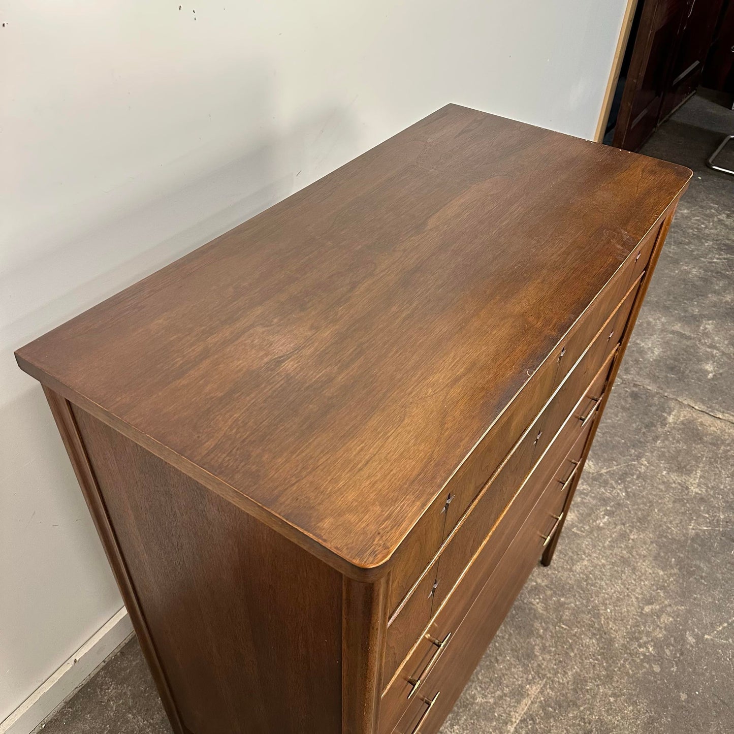Vintage Mid Century Modern Broyhill Saga Tall Dresser
