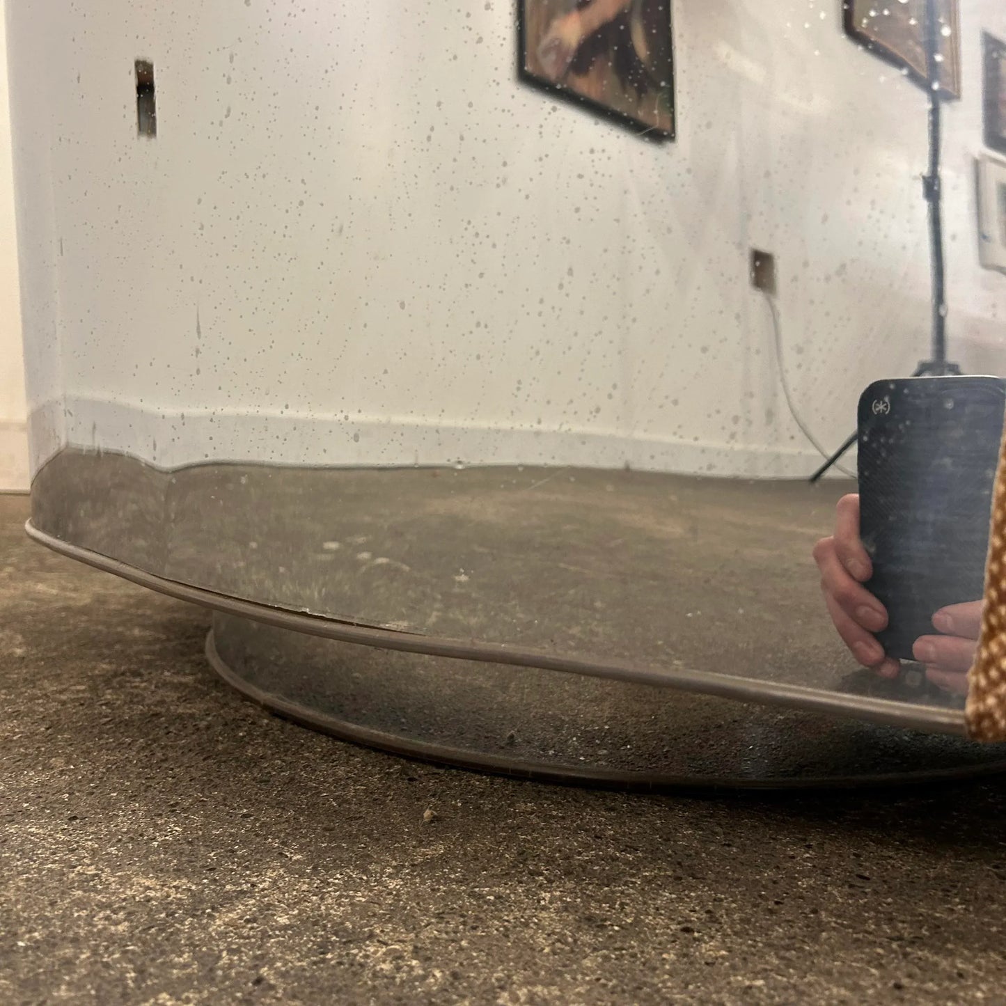 Milo Baughman Chrome Club Chair on Swivel Rock Base