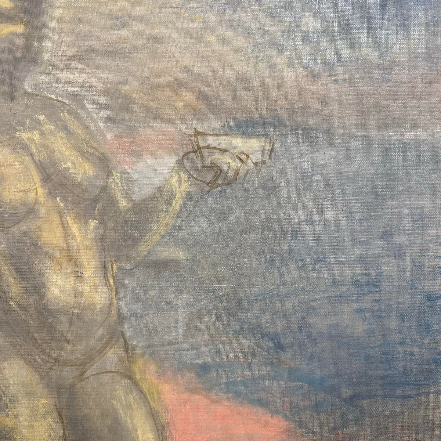 Nude Abstract Figure Painting