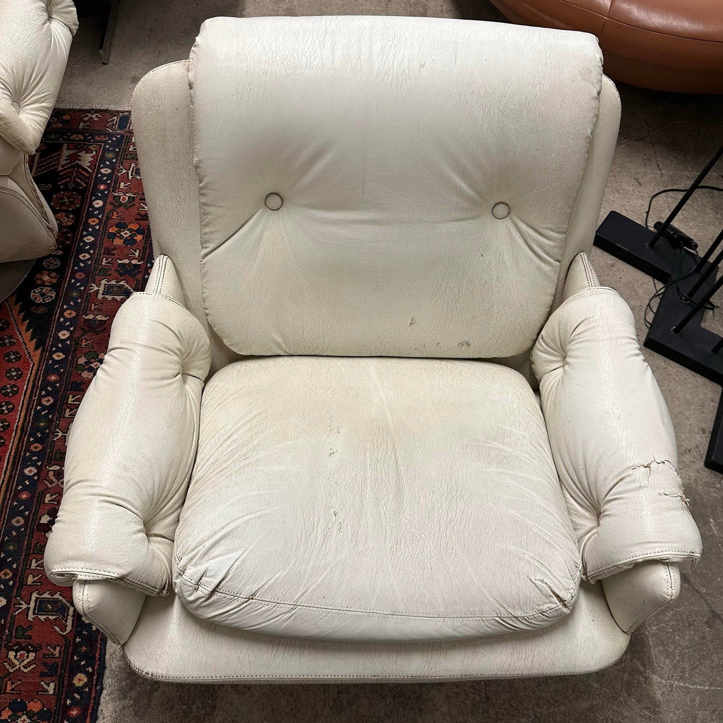 Pair Artifort? Vinyl and Chrome Chairs