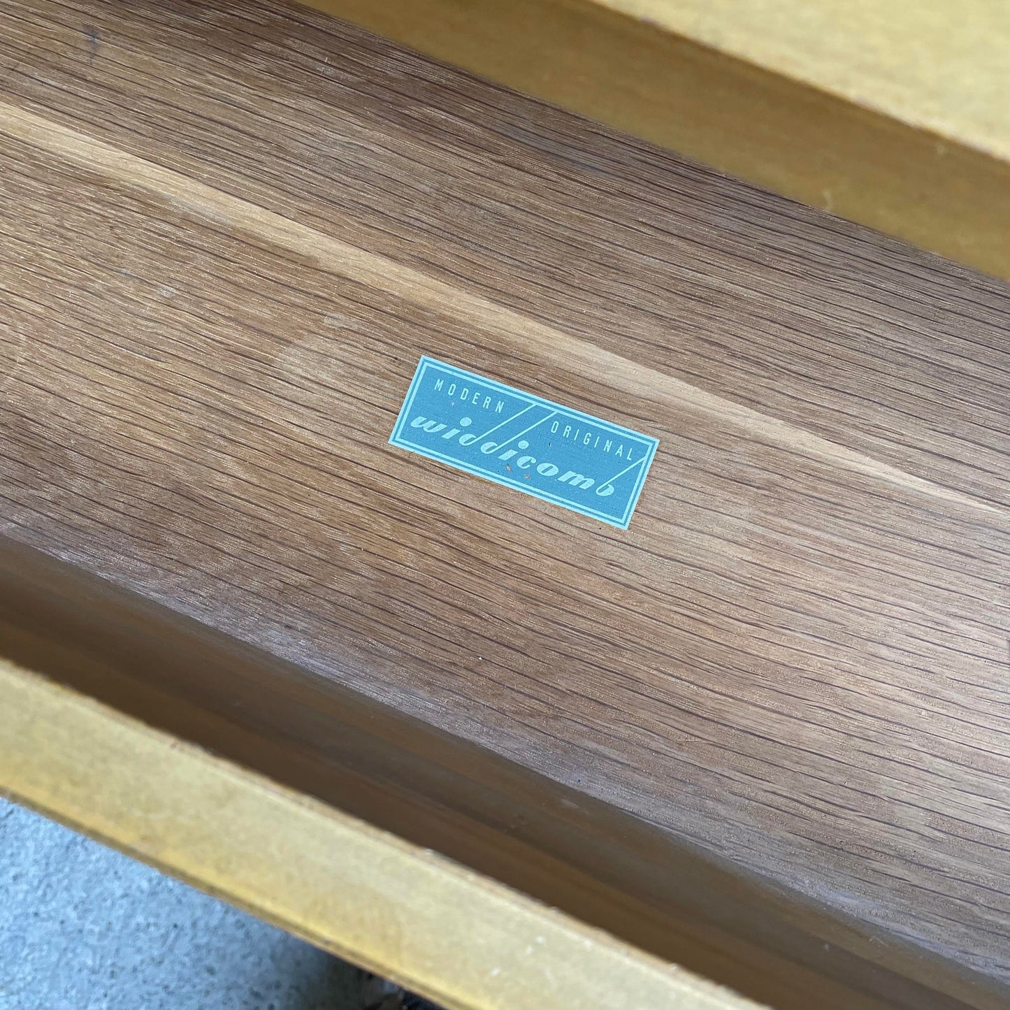 Mid Century Modern Widdicomb 3 Drawer Chest Cabinet With Brass Pulls