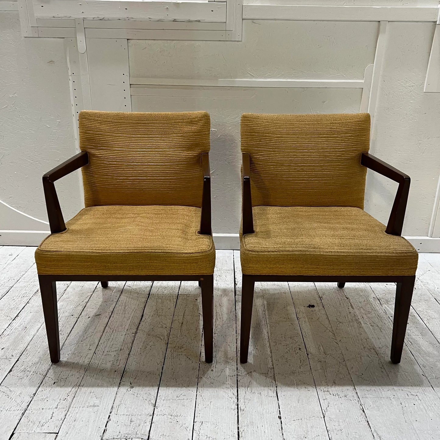 Mid Century Modern Pair of Dunbar Arm Chairs