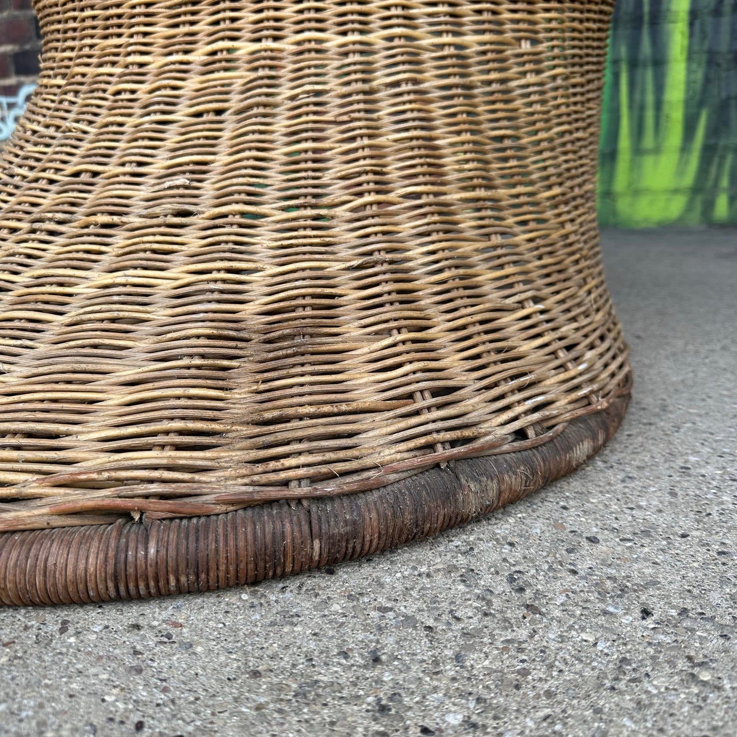 Mid-Century Modern Adrian Pearsall Comfort Designs Tall Rattan Wicker Peacock Chair