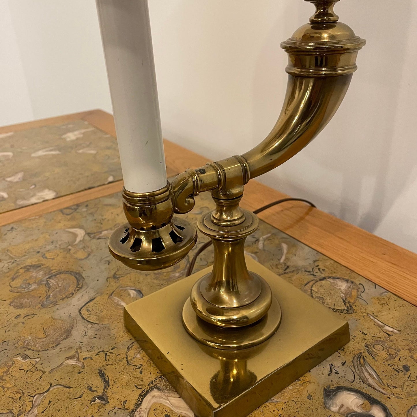 1970s Mid-Century Modern Brass Stiffel Table Lamp