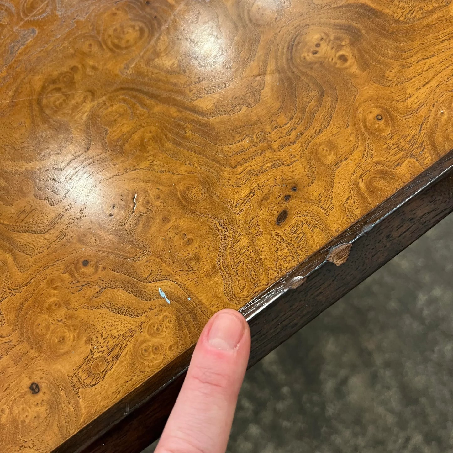 Edward Wormley for Dunbar Burlwood Pentagonal Coffee Table