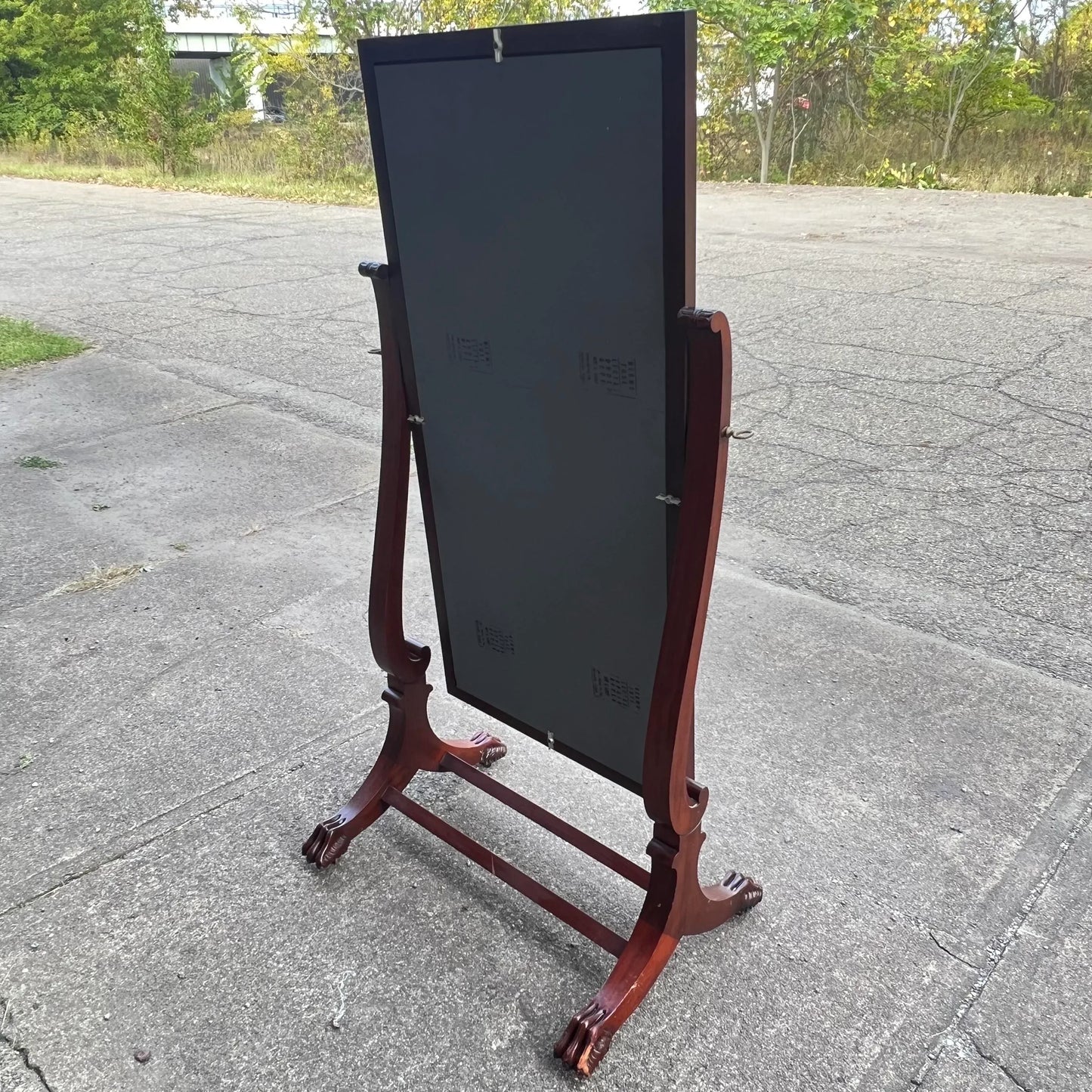 Wooden Cheval Mirror