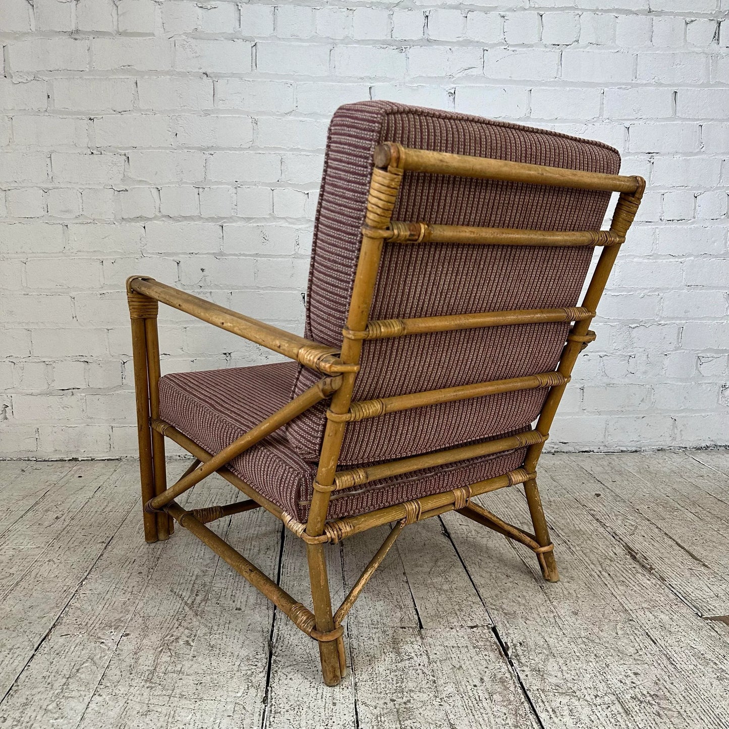 Mid Century Modern Heywood Wakefield Bamboo Lounge Chair
