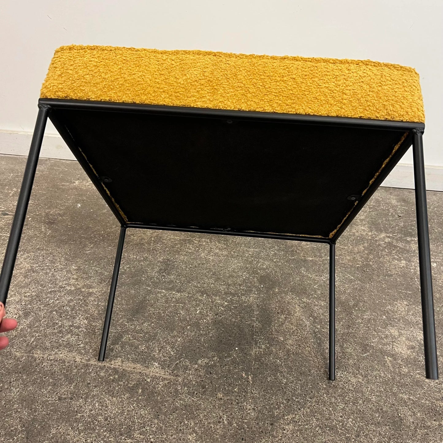 Paul McCobb Style Yellow Ottoman