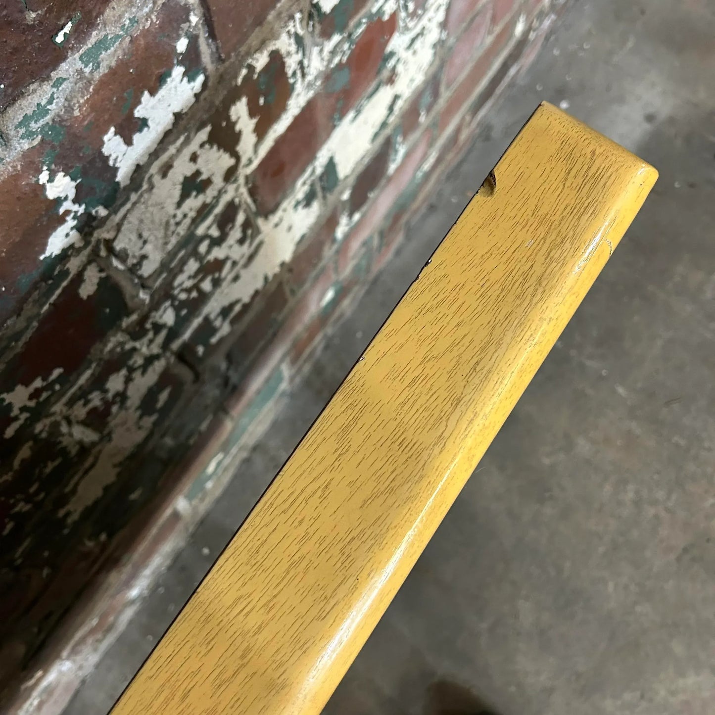 Unique Mid Century Modern Blonde Wood Full Size Headboard and Footboard