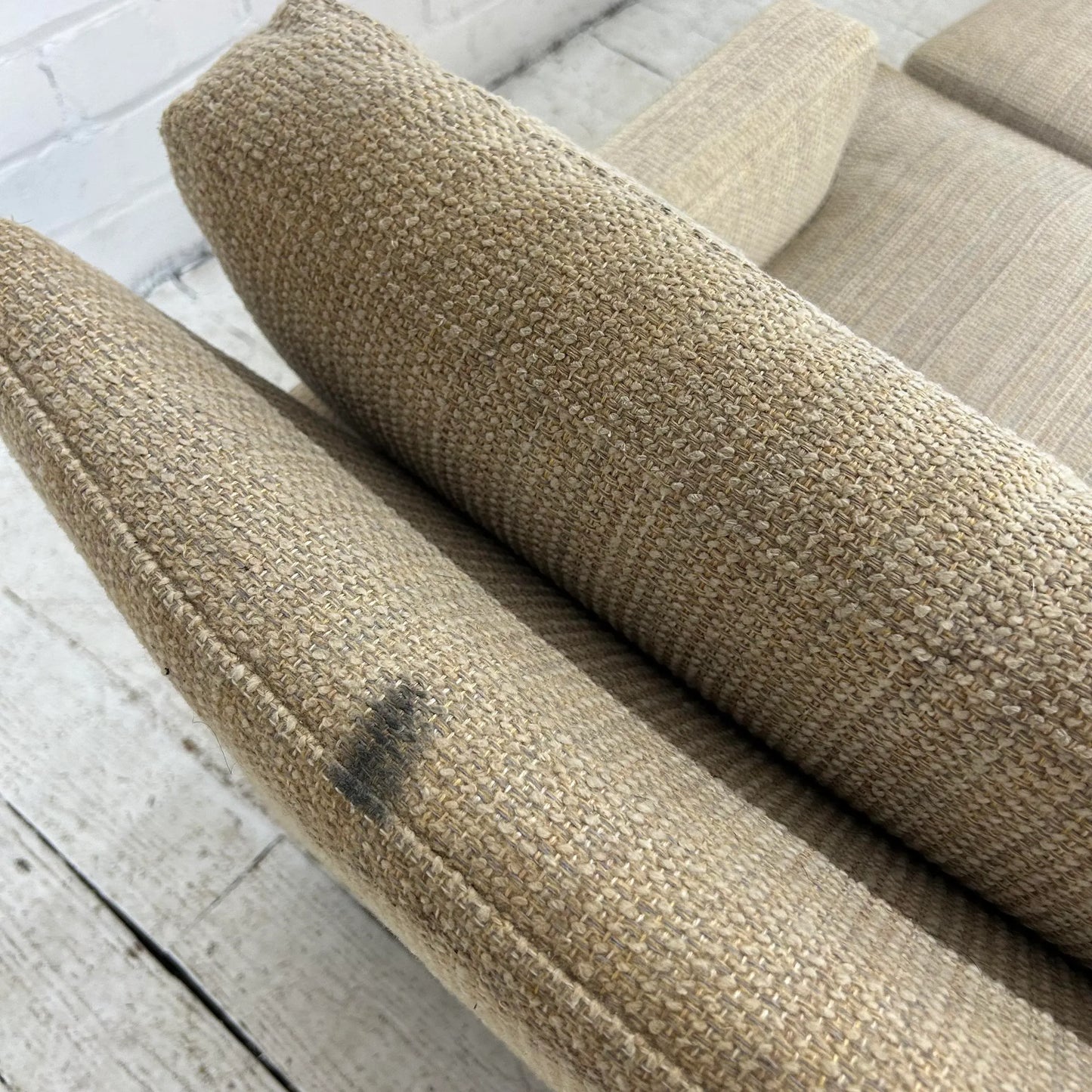 Mid Century Modern Lounge Chair With Ottoman Selig Needs Recovered