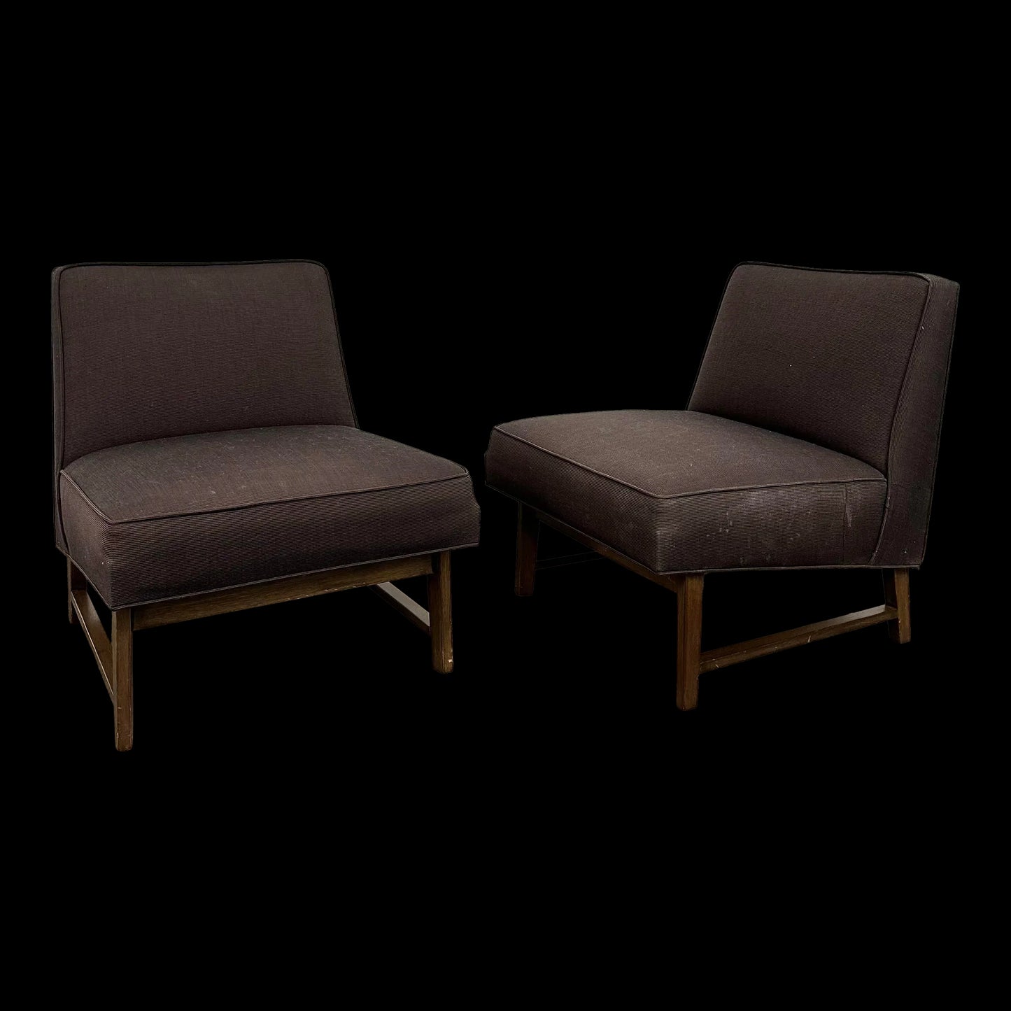 Pair of Slipper Chairs by Edward Warmly for Dunbar