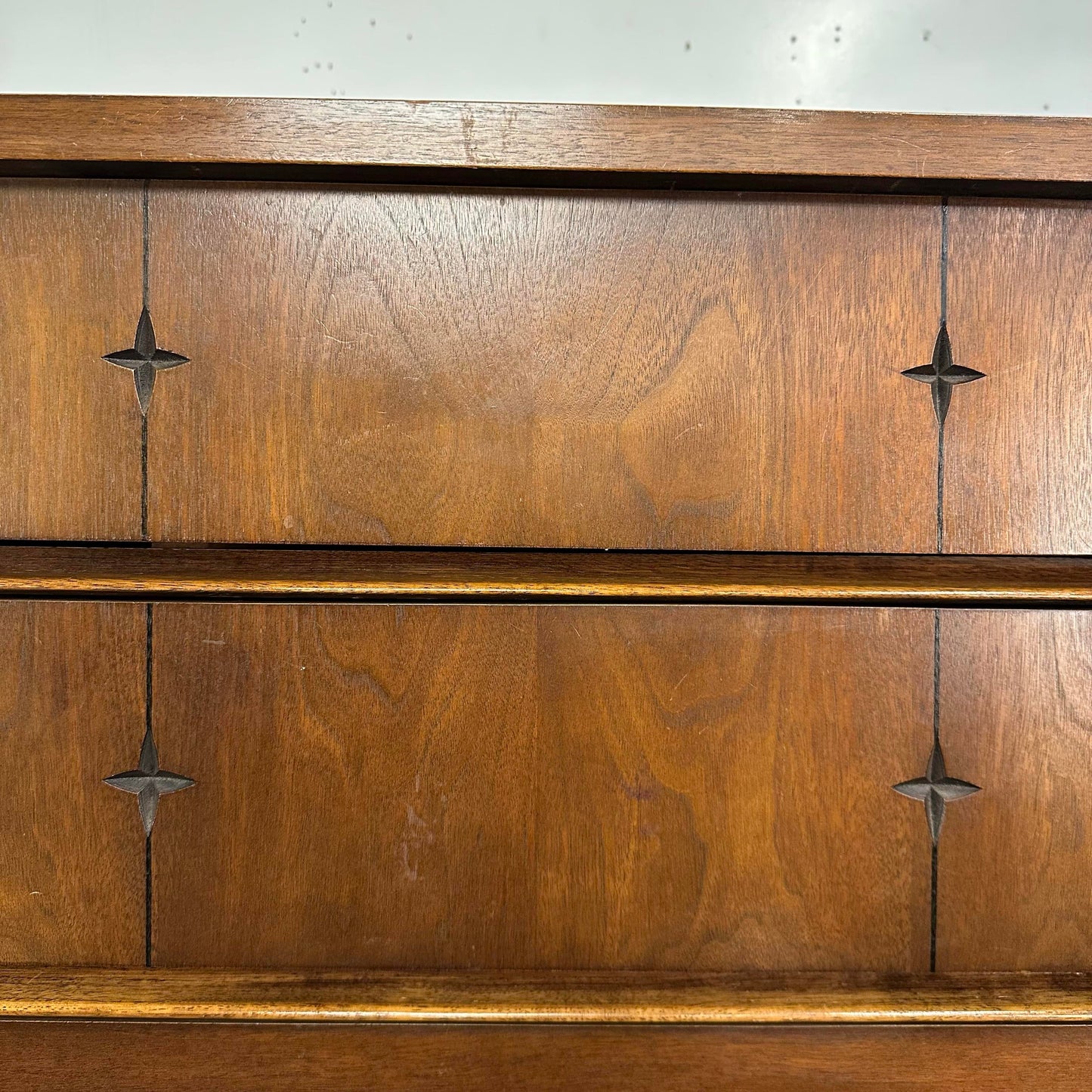 Vintage Mid Century Modern Broyhill Saga Tall Dresser