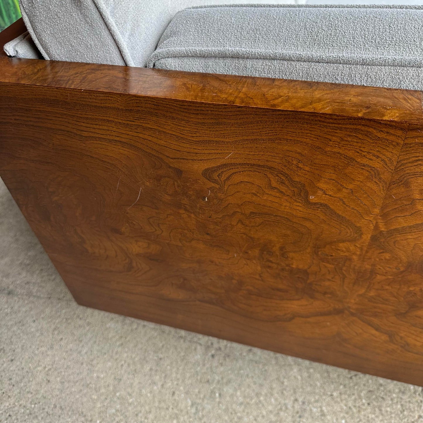 Milo Baughman for Thayer Coggin Burlwood Case Sofa Mid-Century Modern