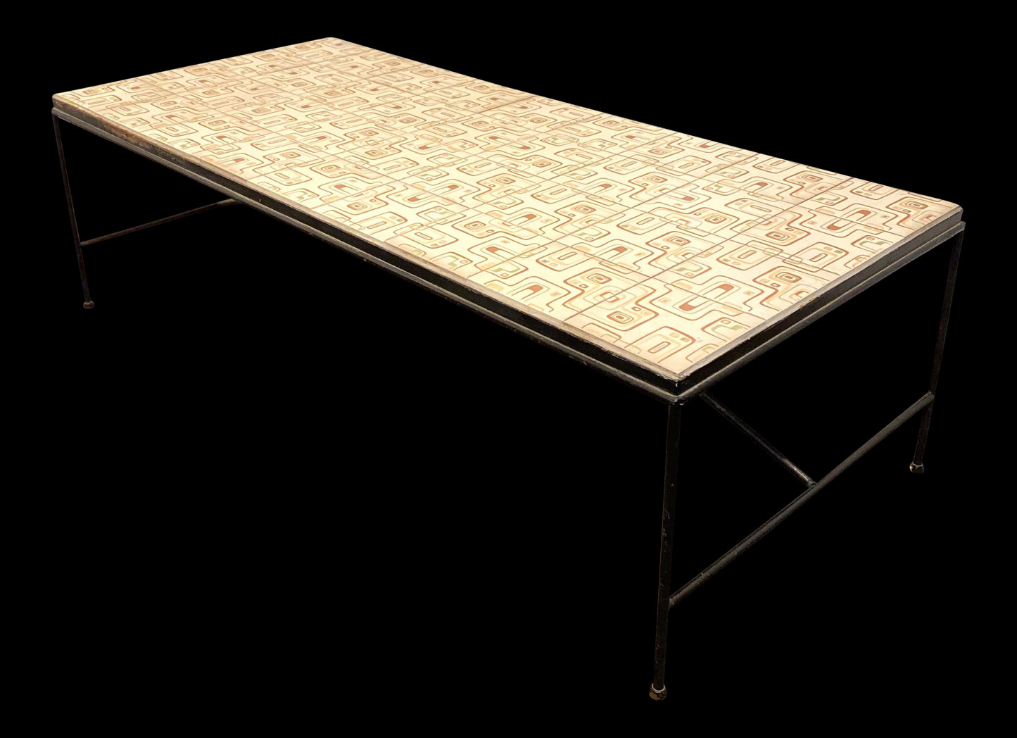 1960s Arden Riddle Tile Top Coffee Table